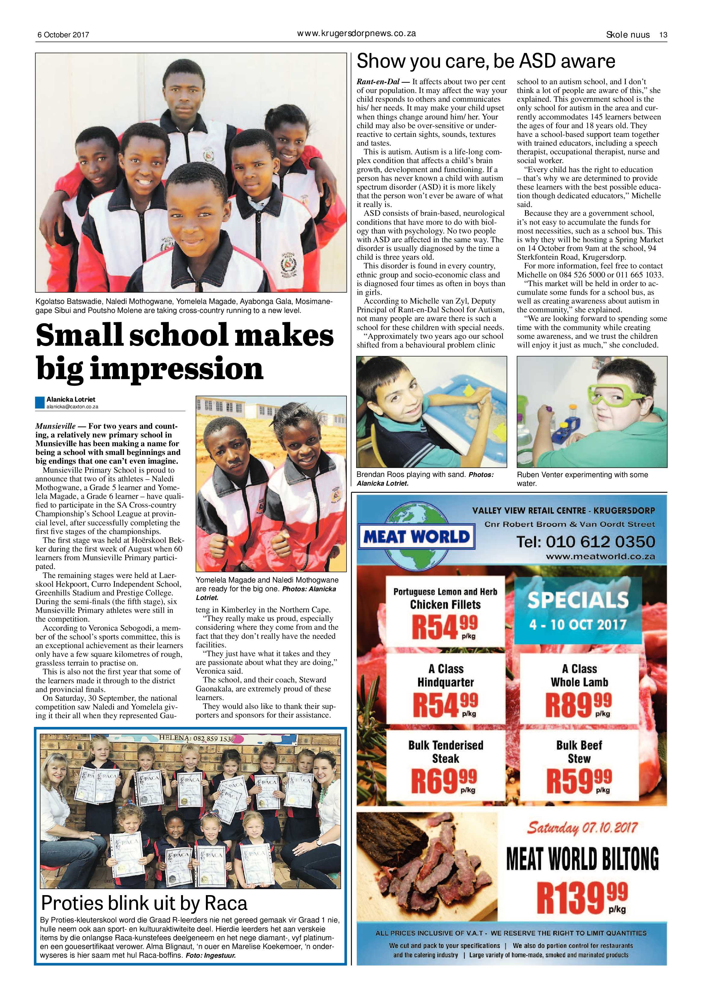 Krugersdorp News 6 October 2017 page 13