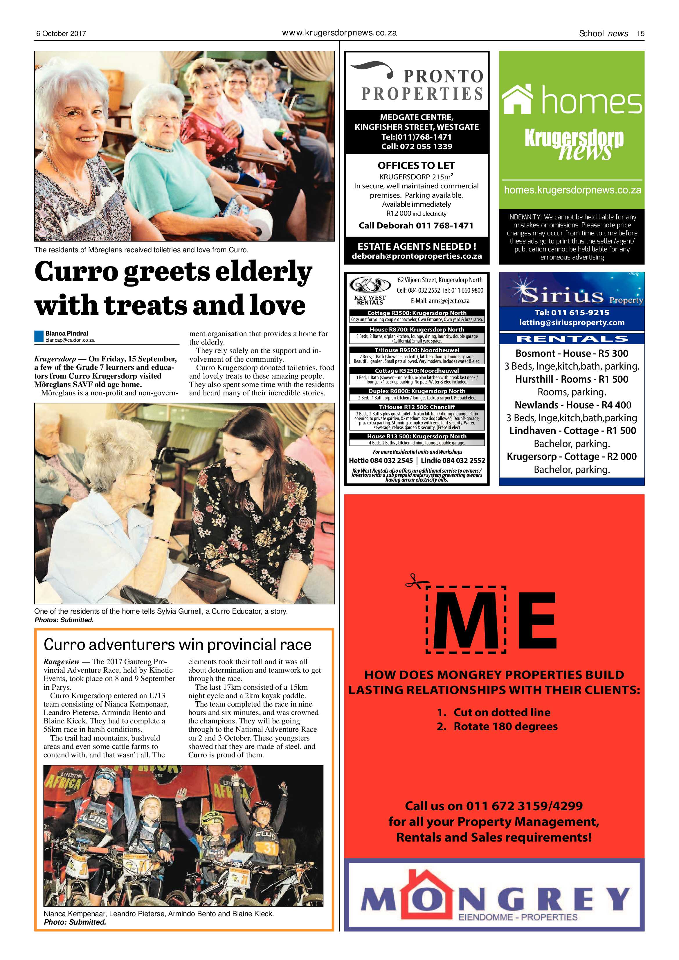 Krugersdorp News 6 October 2017 page 15