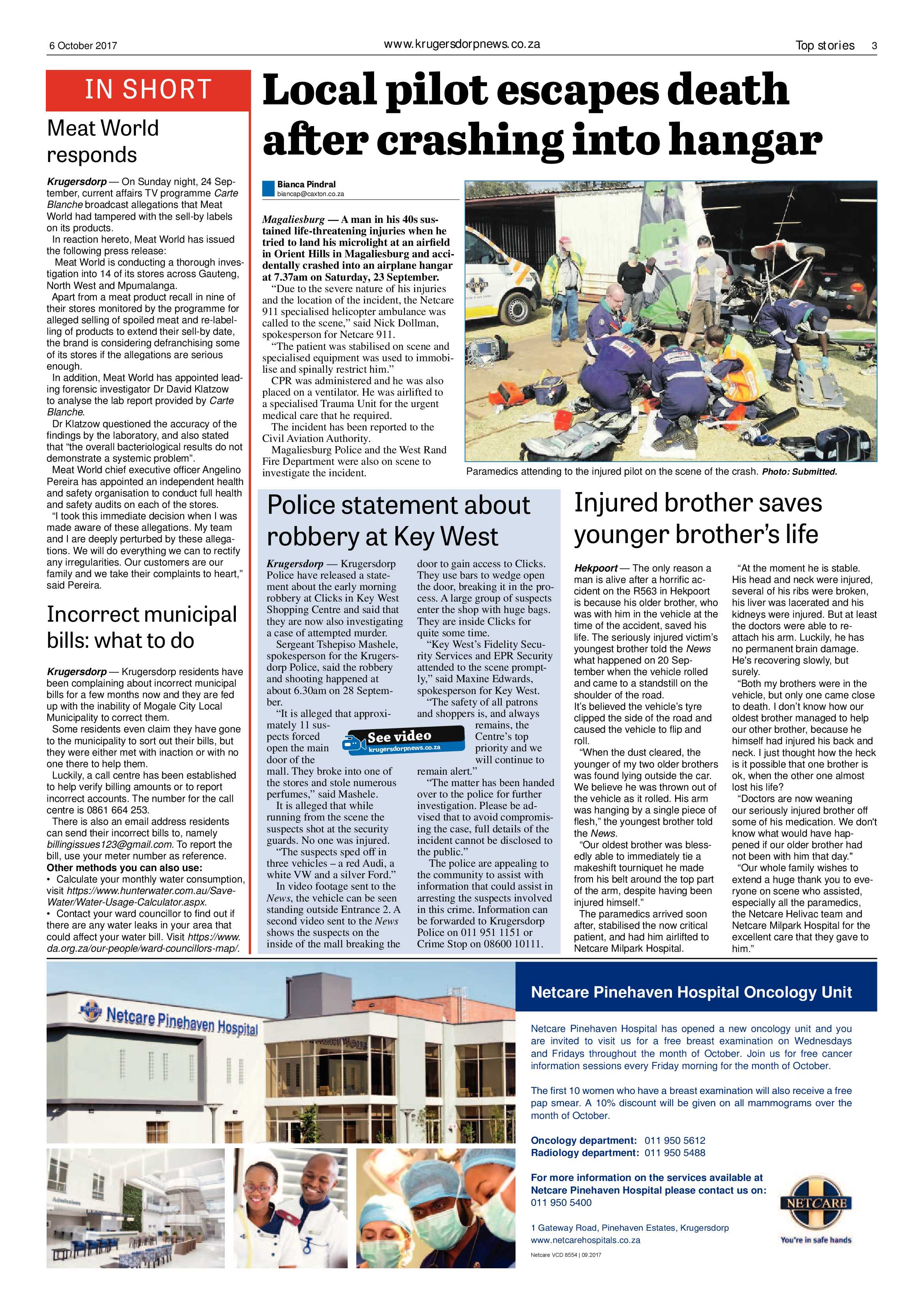 Krugersdorp News 6 October 2017 page 3