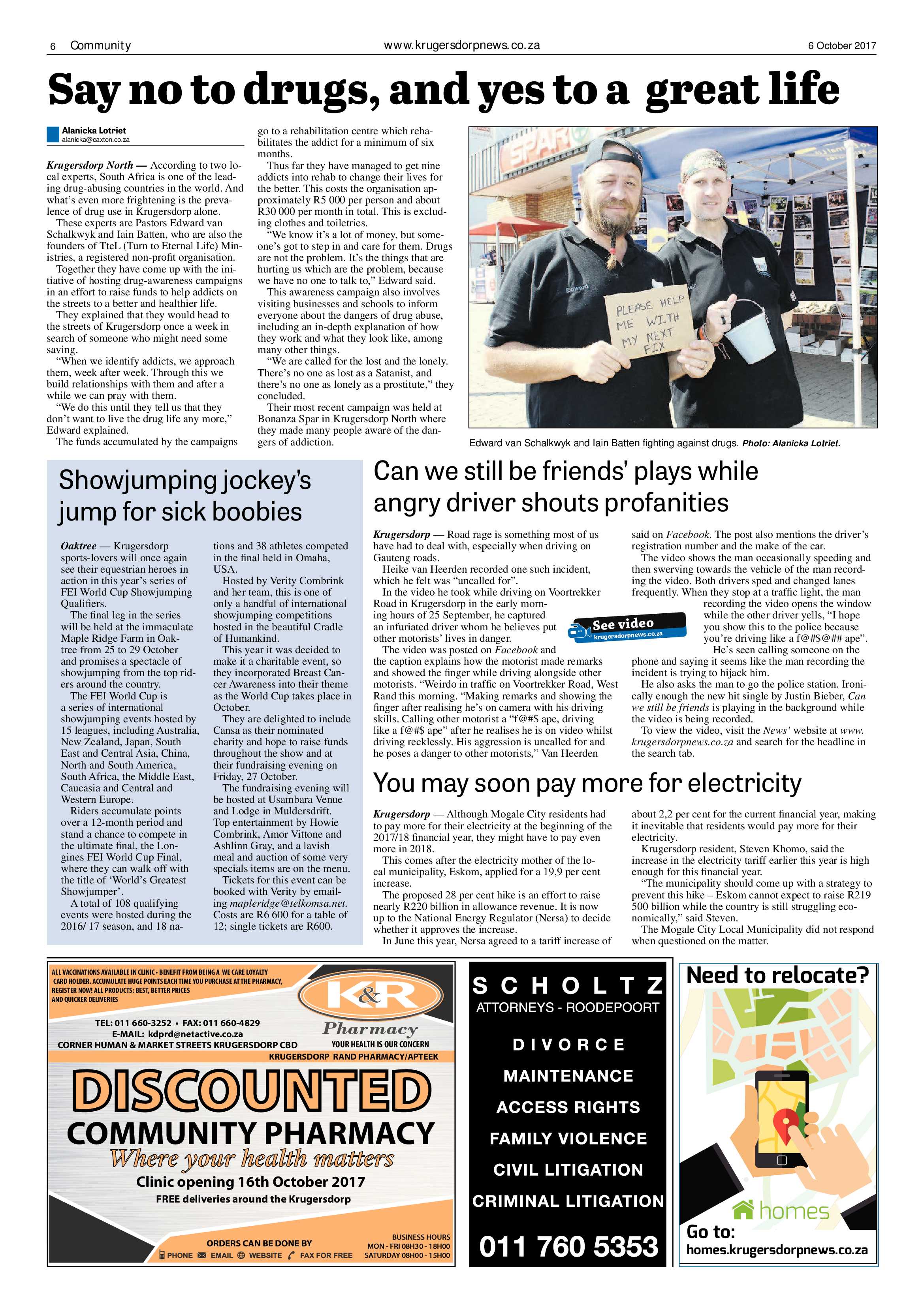 Krugersdorp News 6 October 2017 page 6