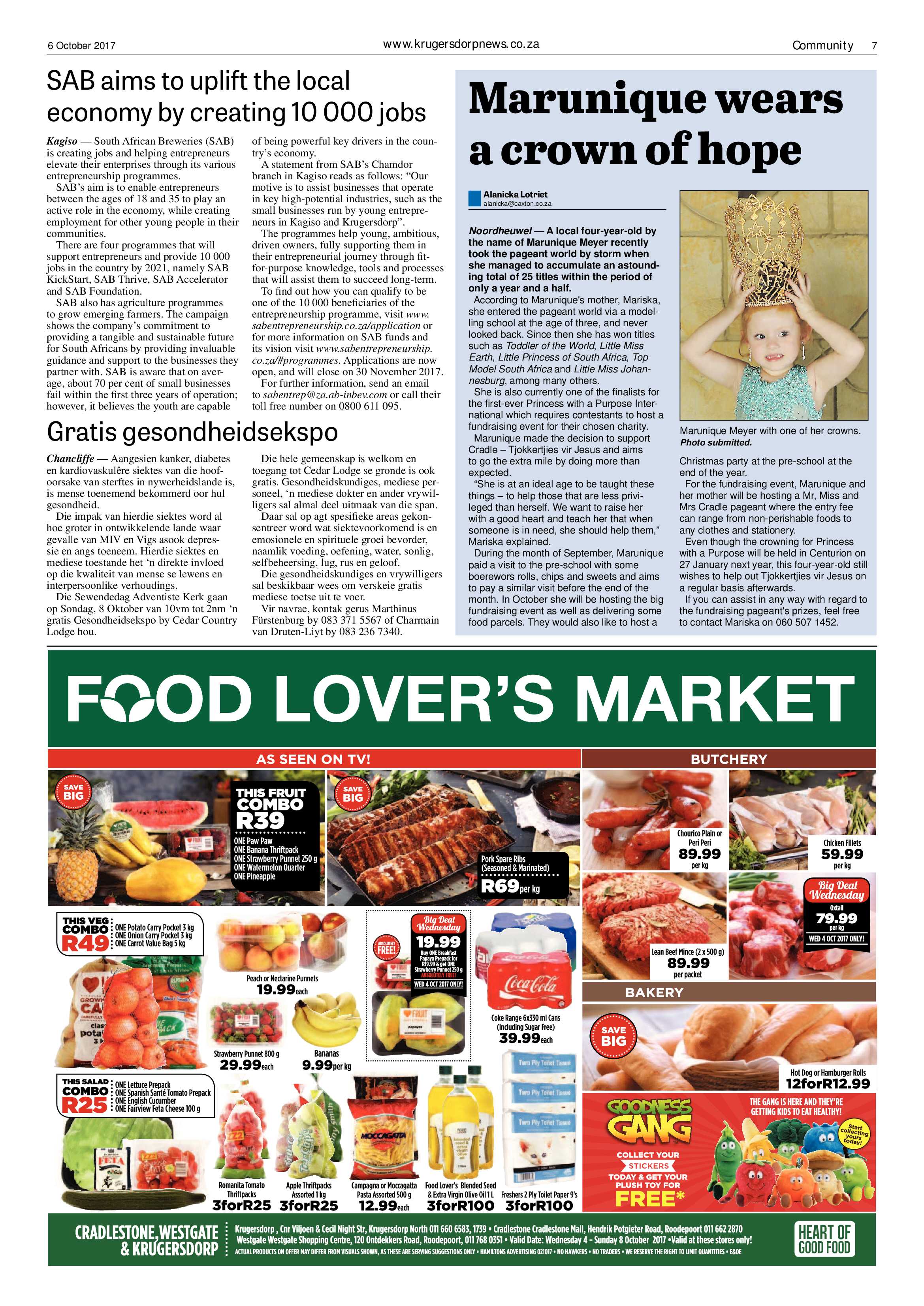 Krugersdorp News 6 October 2017 page 7