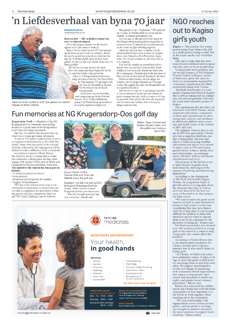 Krugersdorp News 6 October 2023 page 6