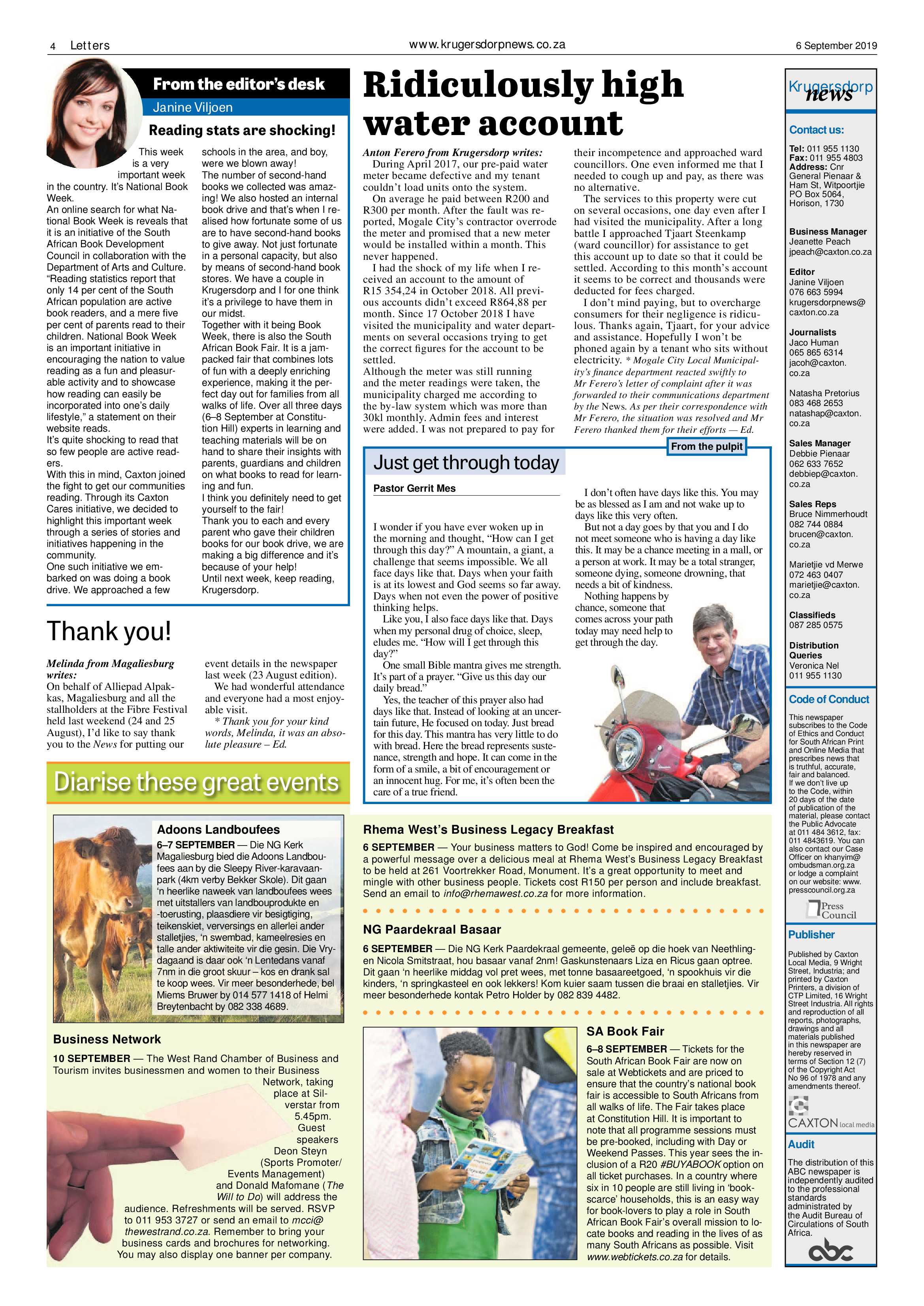Krugersdorp News 6 September 2019 page 4