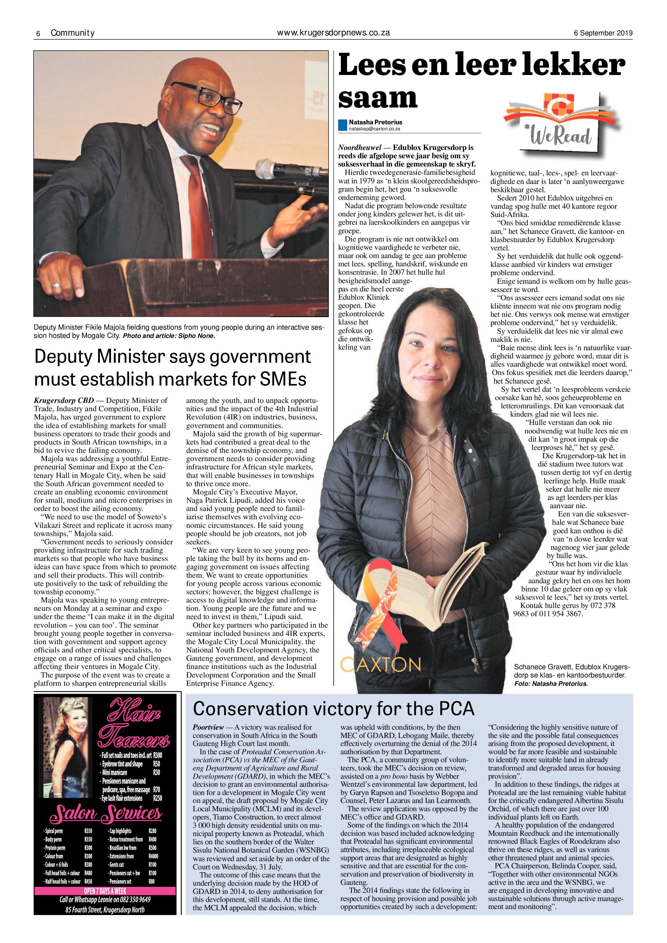 Krugersdorp News 6 September 2019 page 6