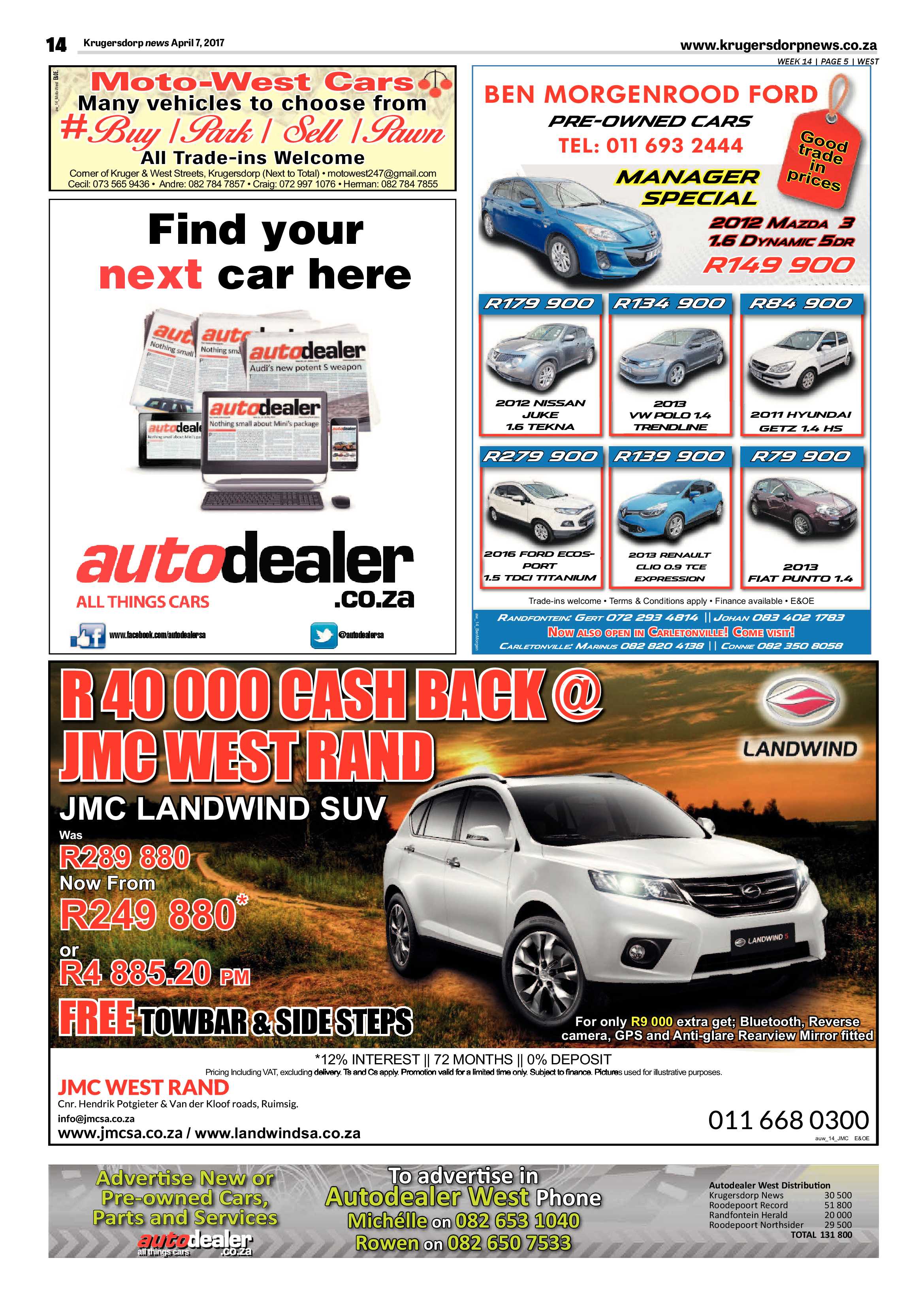 Krugersdorp News 7 April 2017 page 14