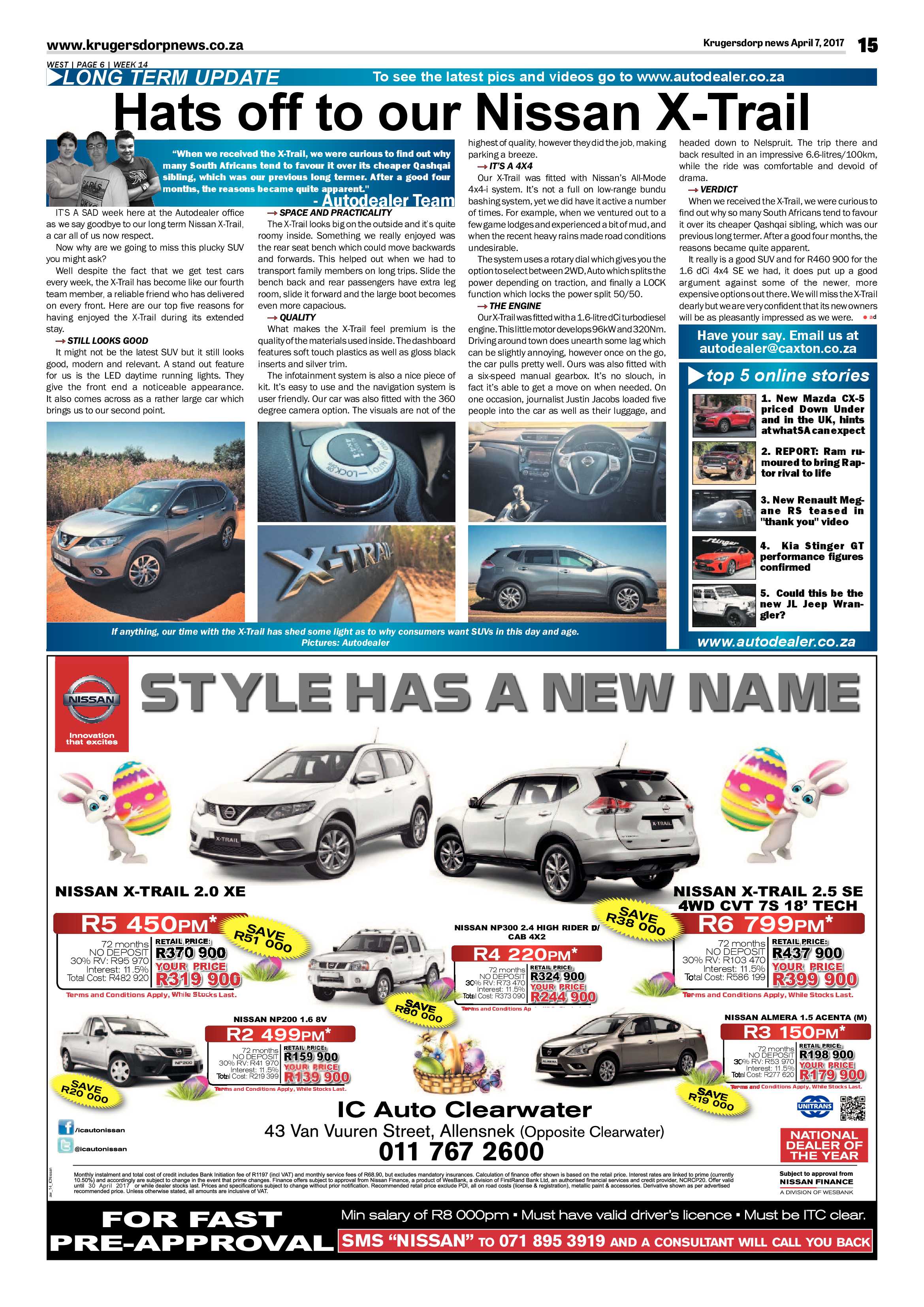 Krugersdorp News 7 April 2017 page 15