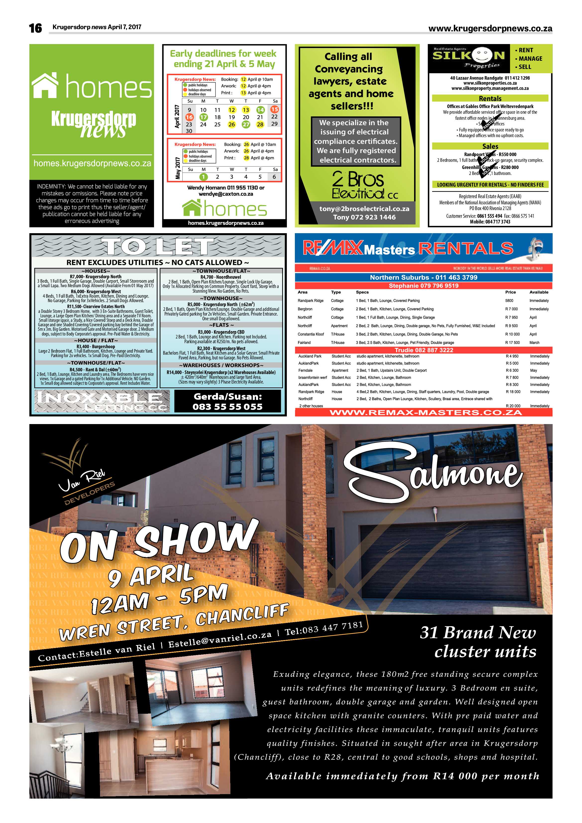Krugersdorp News 7 April 2017 page 16