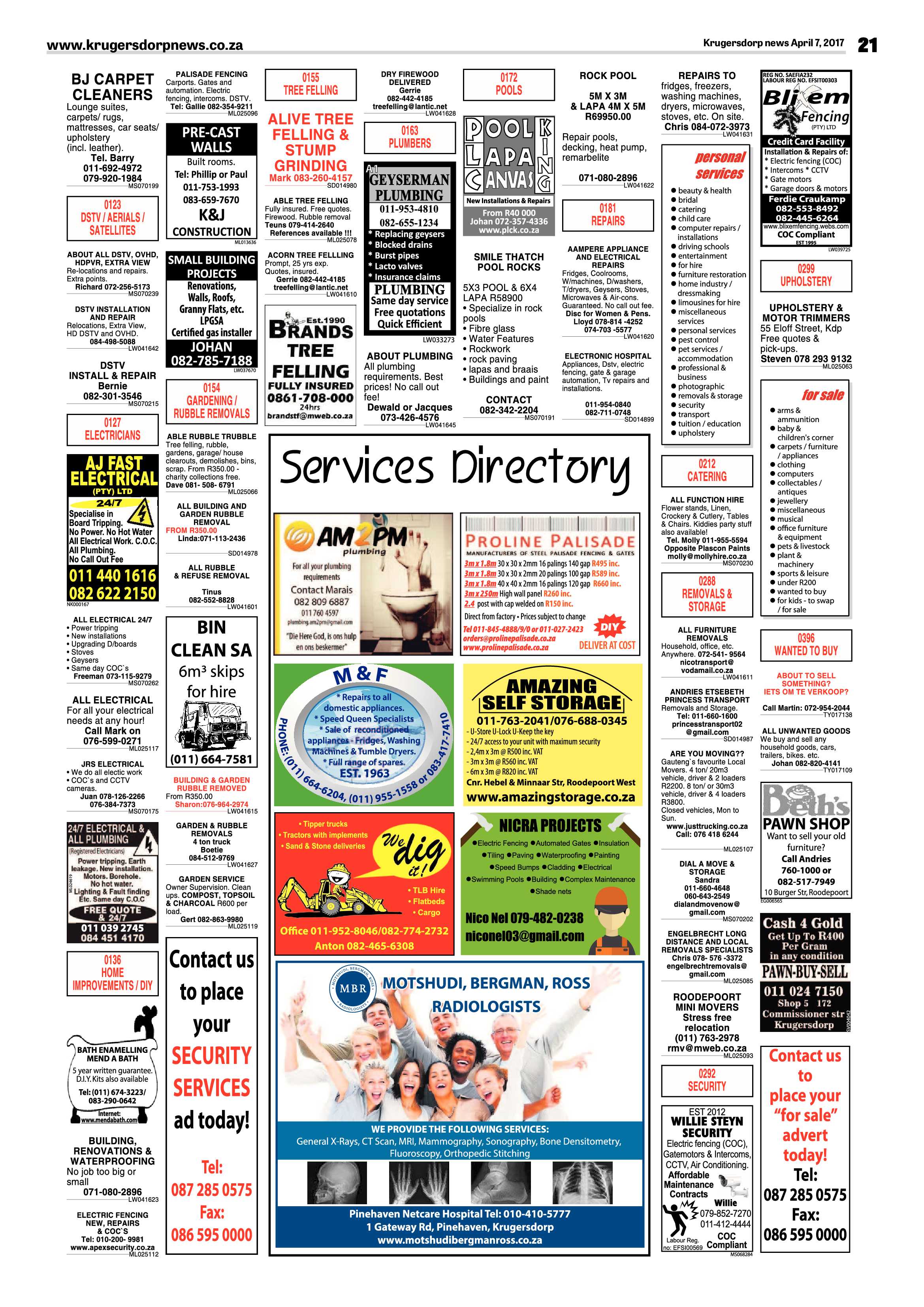 Krugersdorp News 7 April 2017 page 21