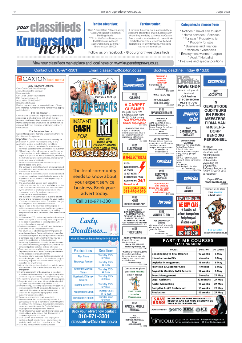 Krugersdorp News 7 April 2023 page 10
