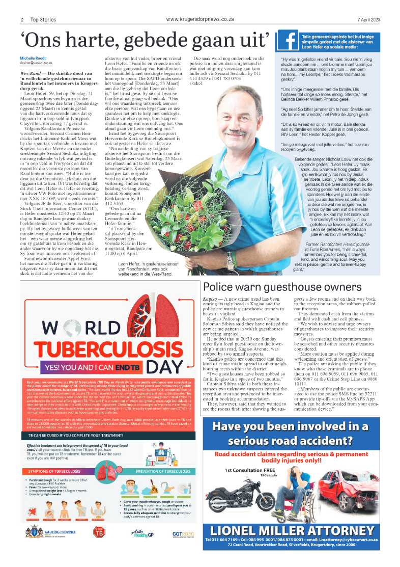 Krugersdorp News 7 April 2023 page 2