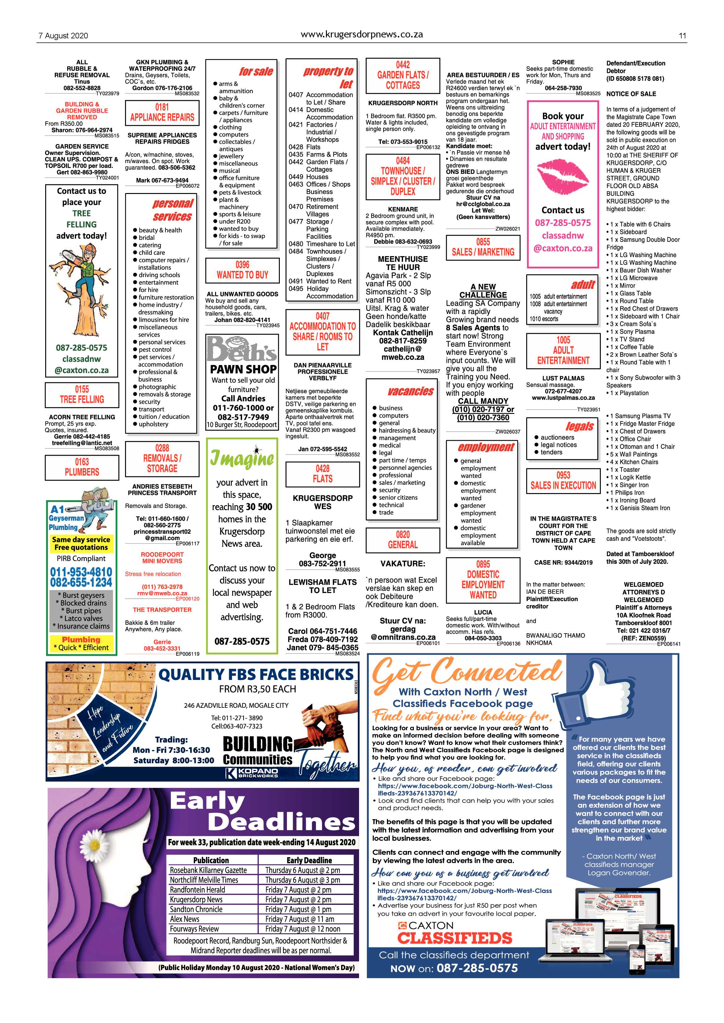 Krugersdorp News 7 August 2020 page 11
