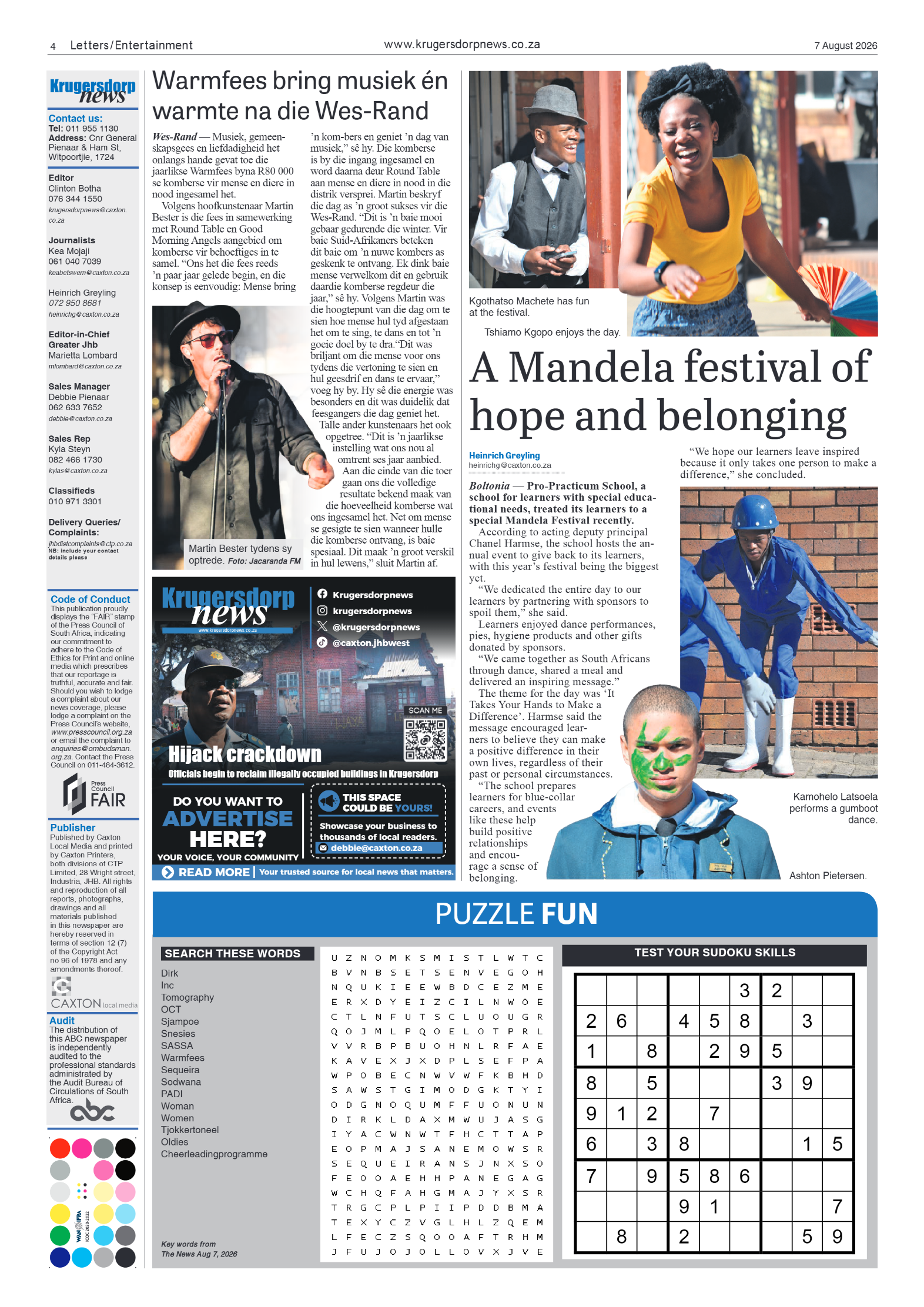 Krugersdorp News 7 August 2026 page 6