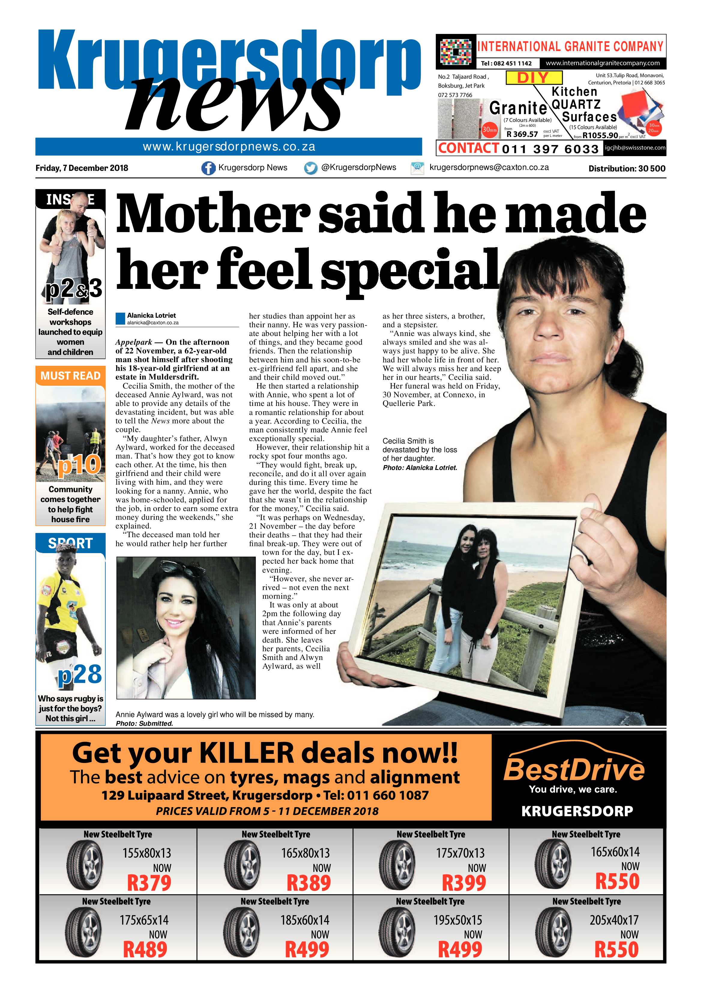 Krugersdorp News 7 December 2018 page 1