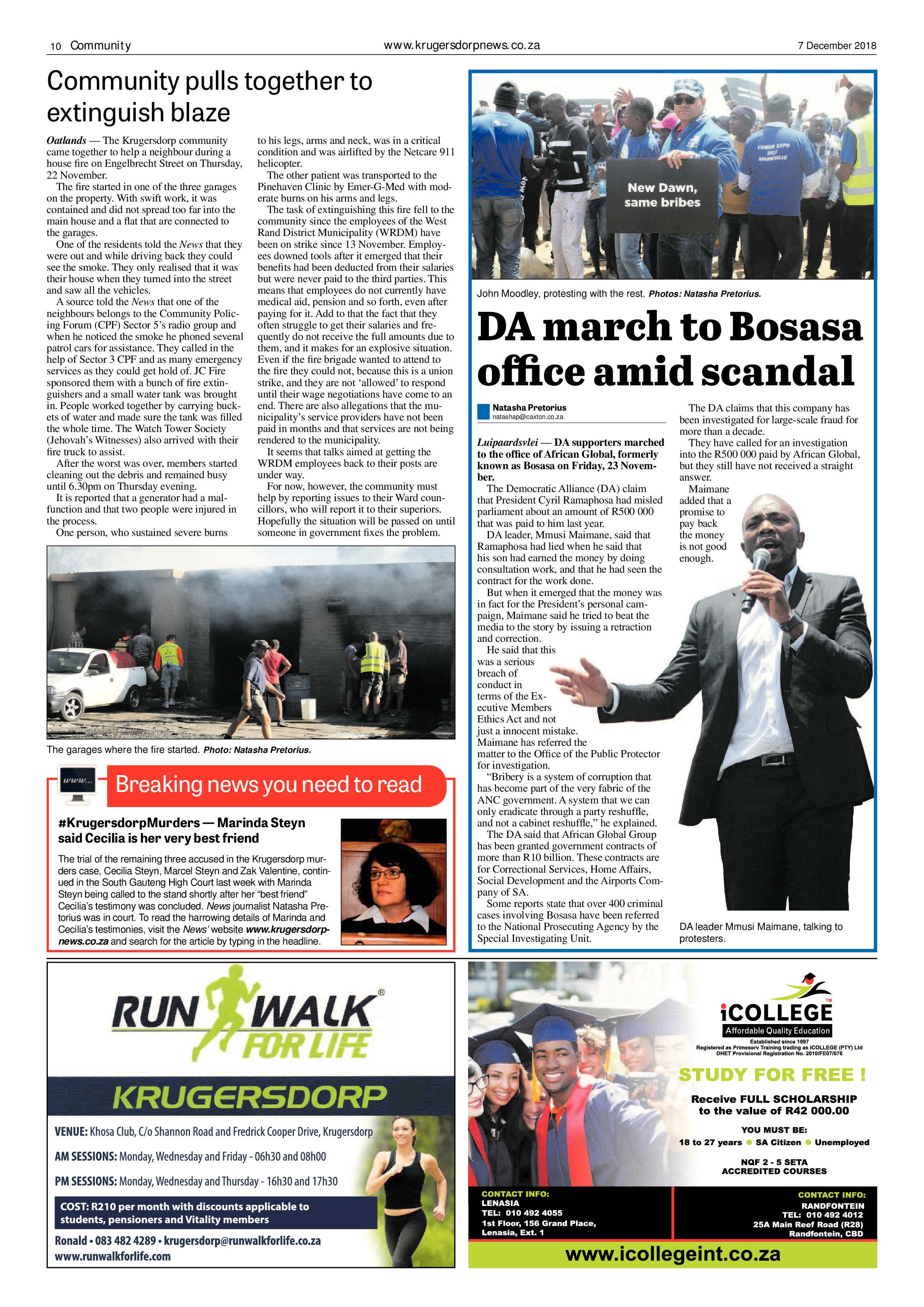 Krugersdorp News 7 December 2018 page 10