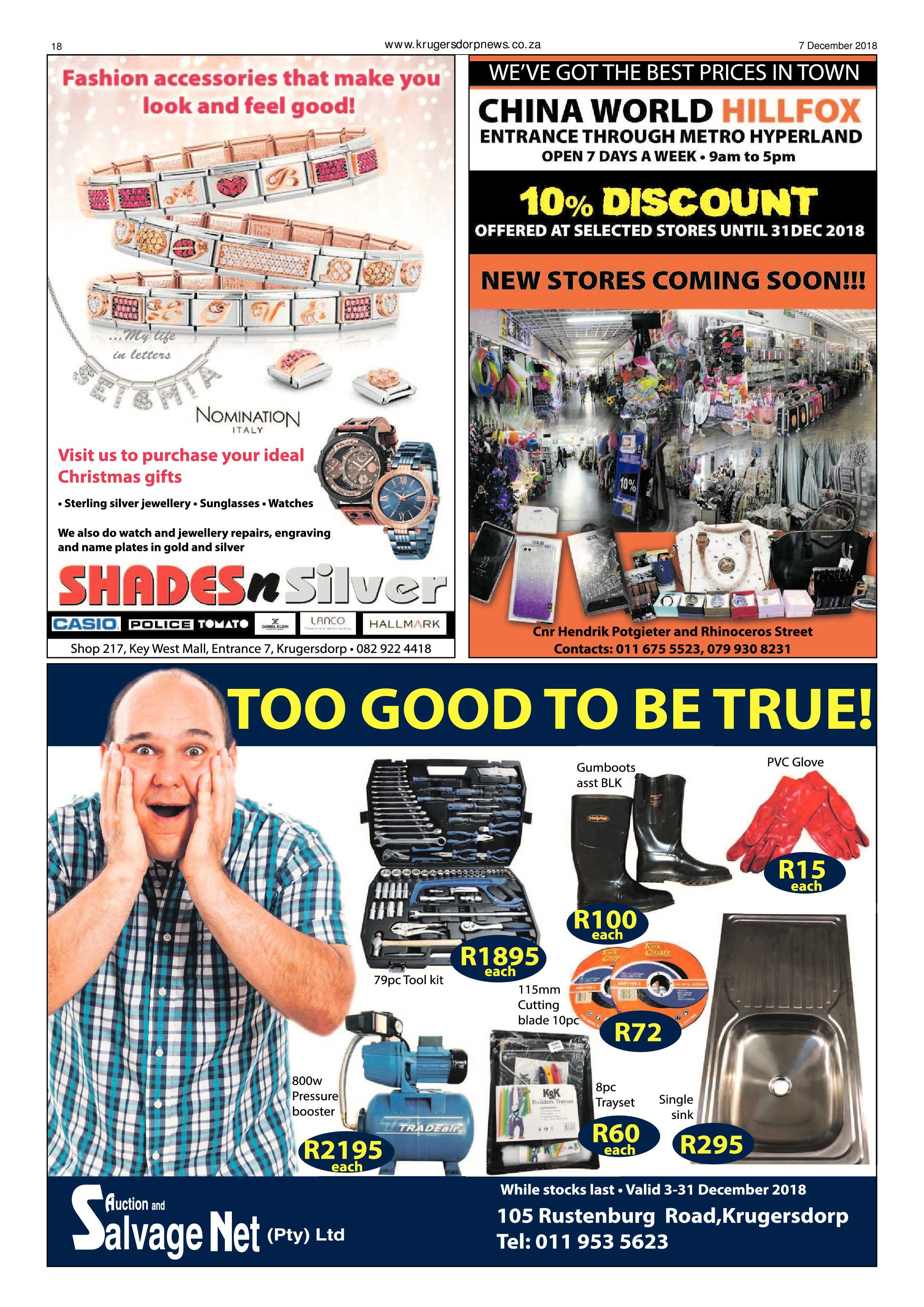 Krugersdorp News 7 December 2018 page 18