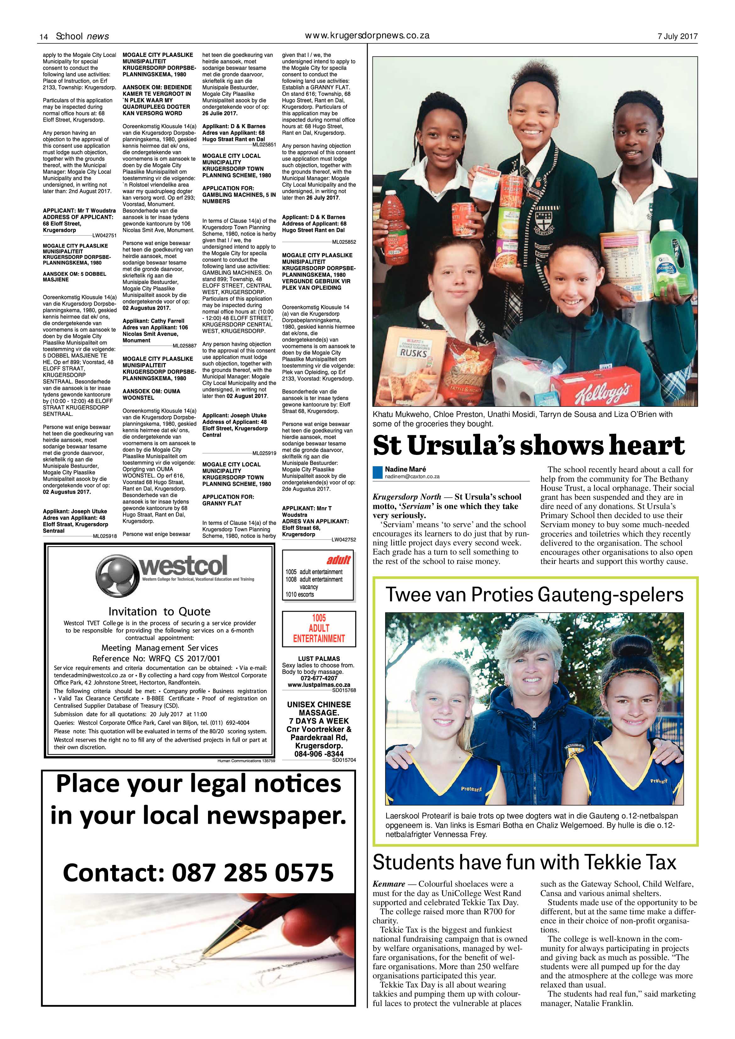 Krugersdorp News 7 July 2017 page 14