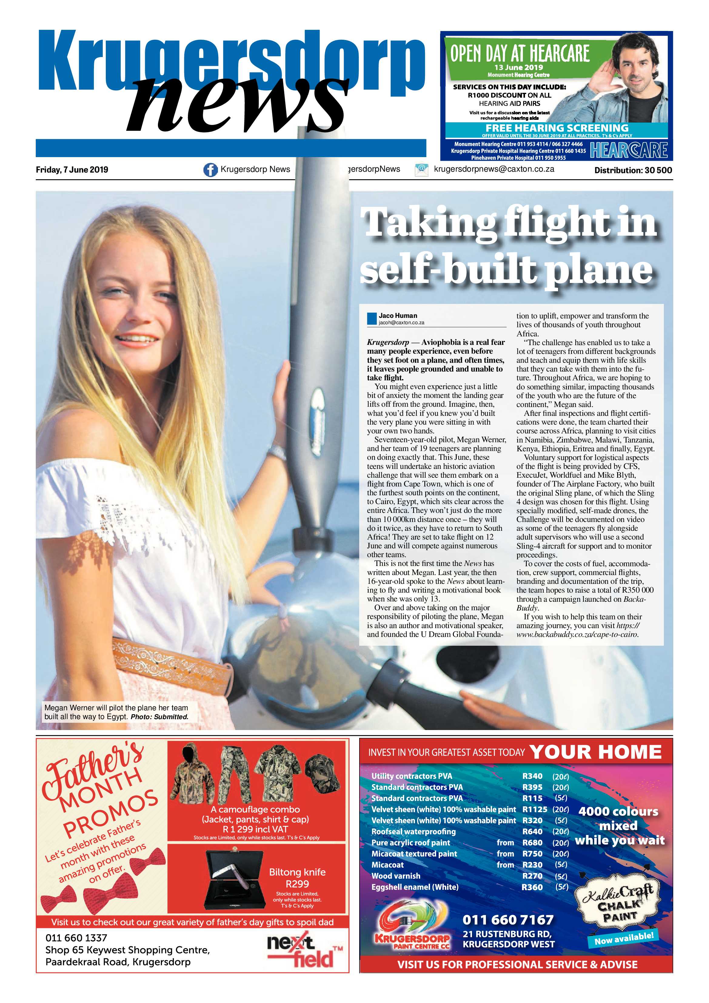 Krugersdorp News 7 June 2019 page 1