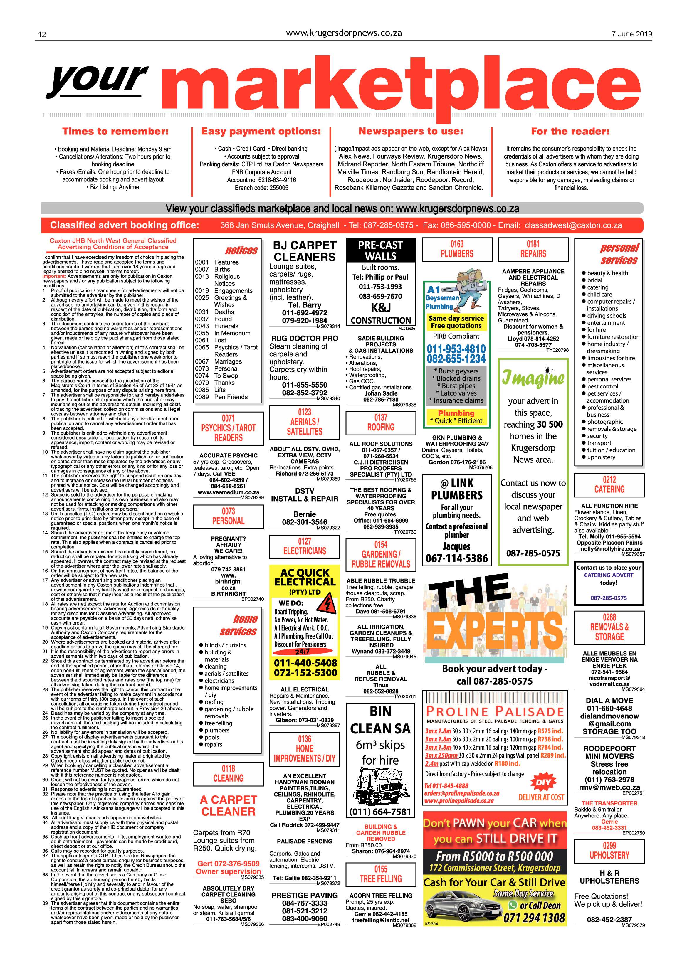 Krugersdorp News 7 June 2019 page 12