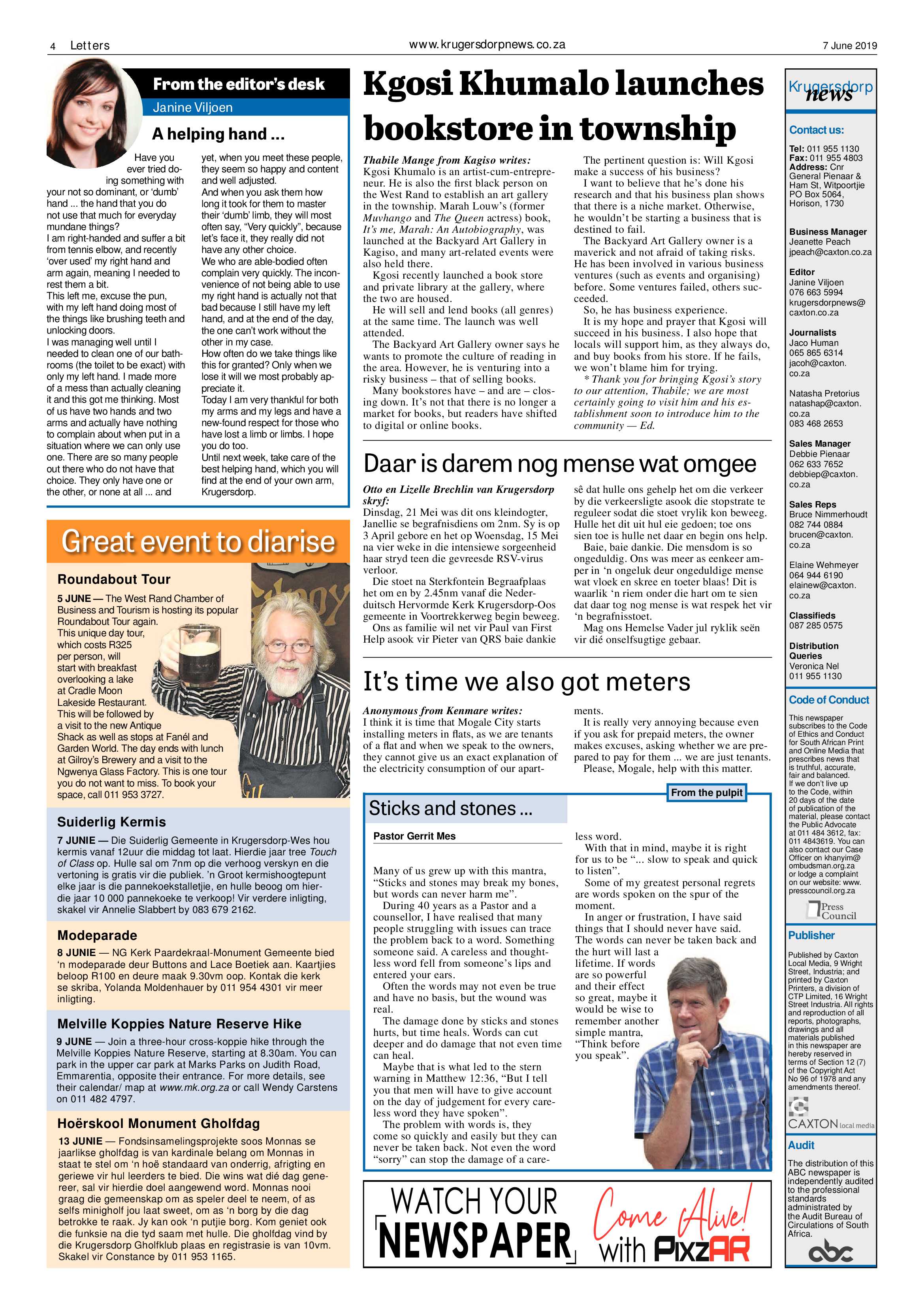 Krugersdorp News 7 June 2019 page 4