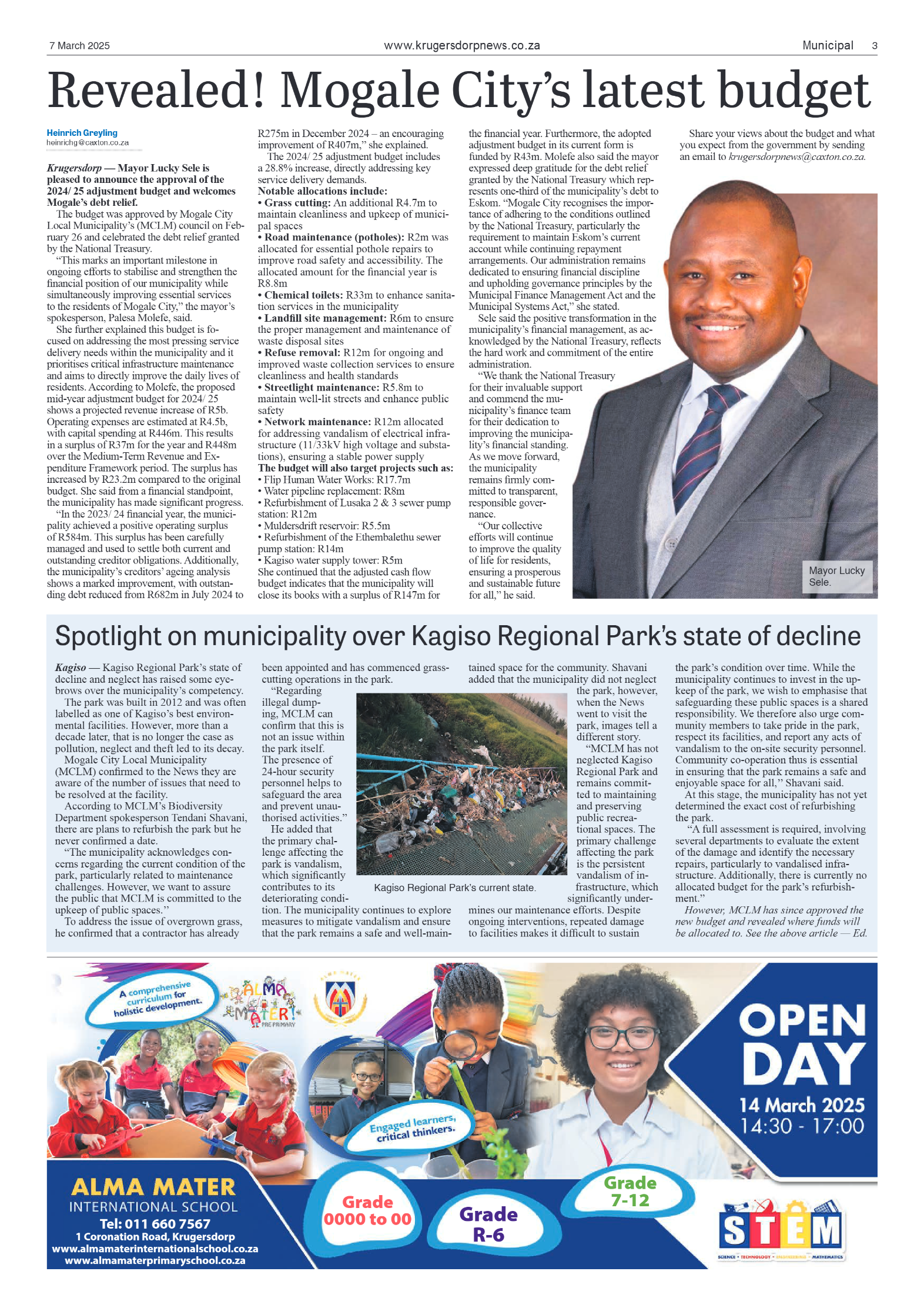 Krugersdorp News 7 March 2025 page 3