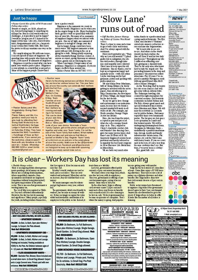 Krugersdorp News 7 May 2021 page 4