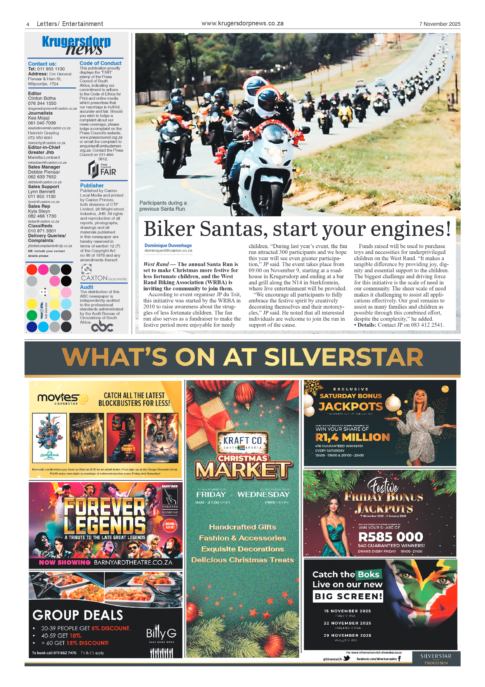 Krugersdorp News 7 November 2025 page 4
