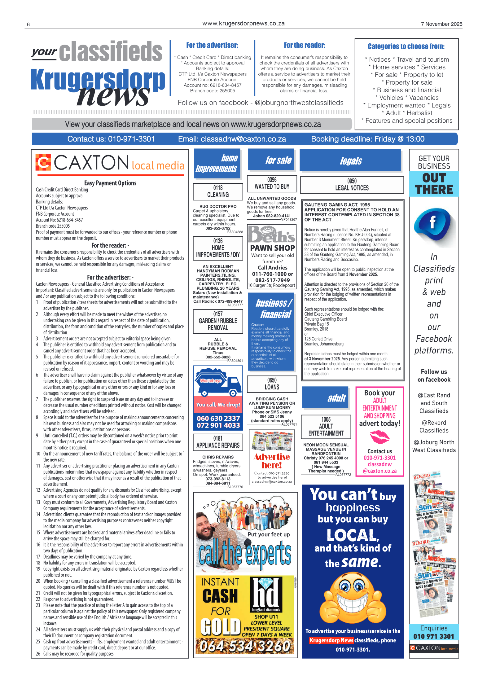 Krugersdorp News 7 November 2025 page 6