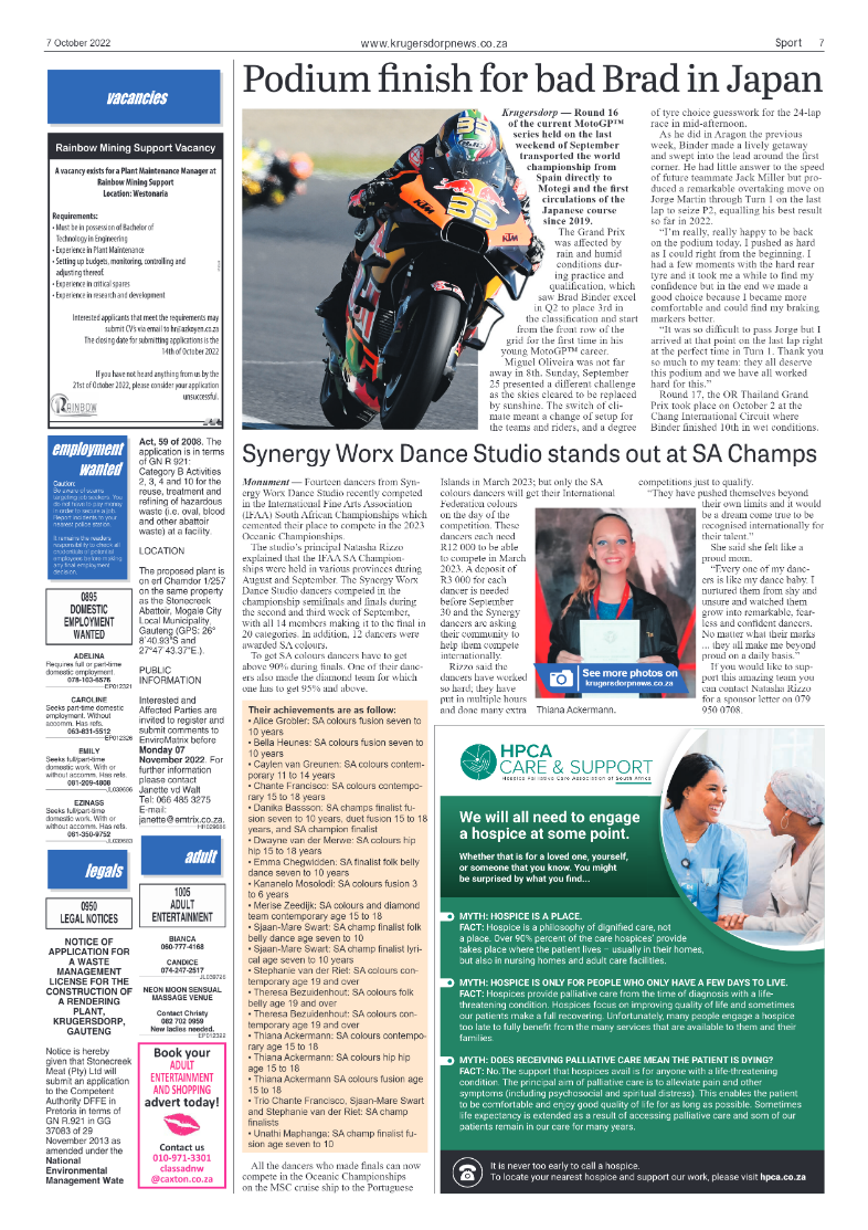 Krugersdorp News 7 October 2022 page 7