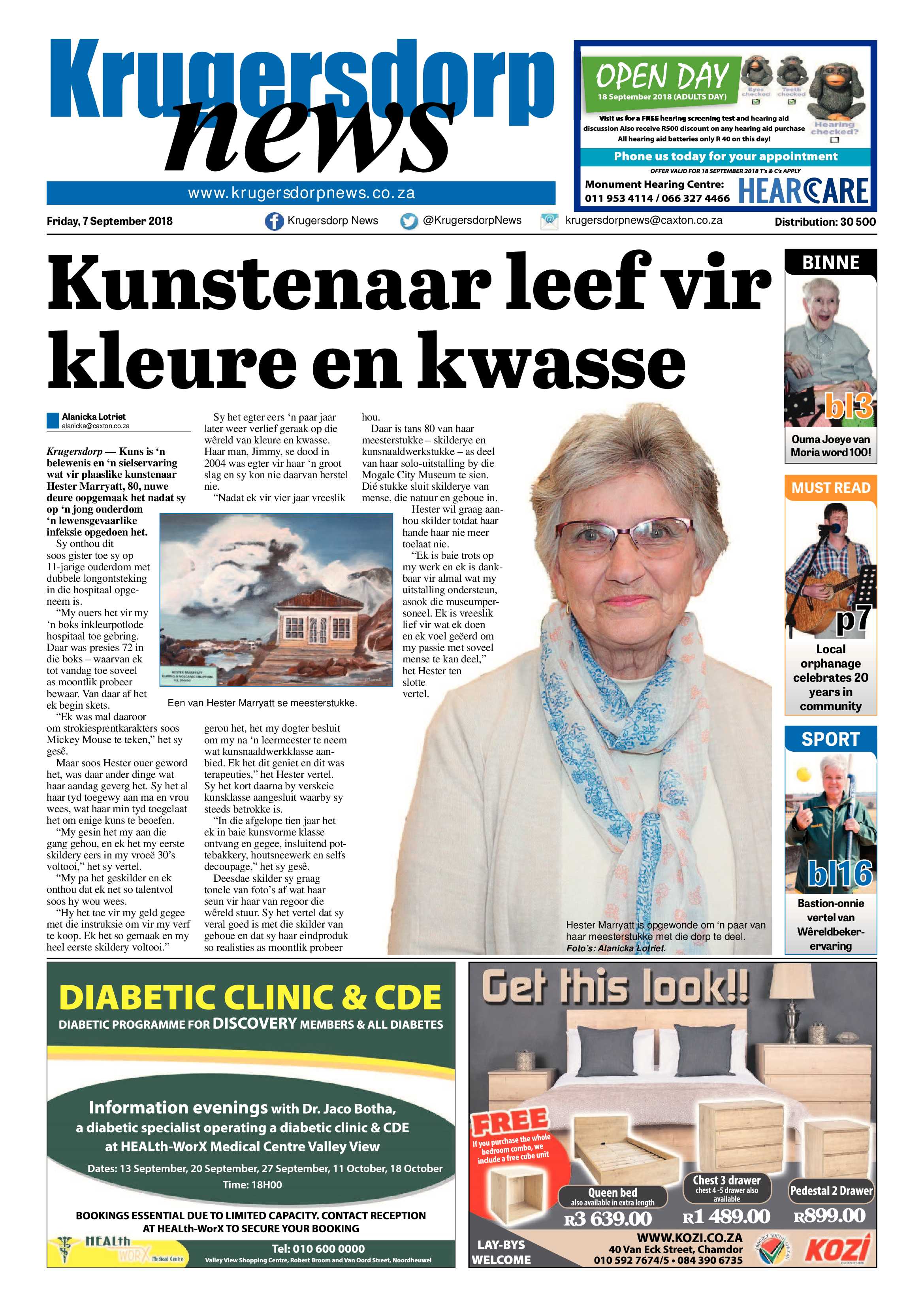 Krugersdorp News 7 September 2018 page 1