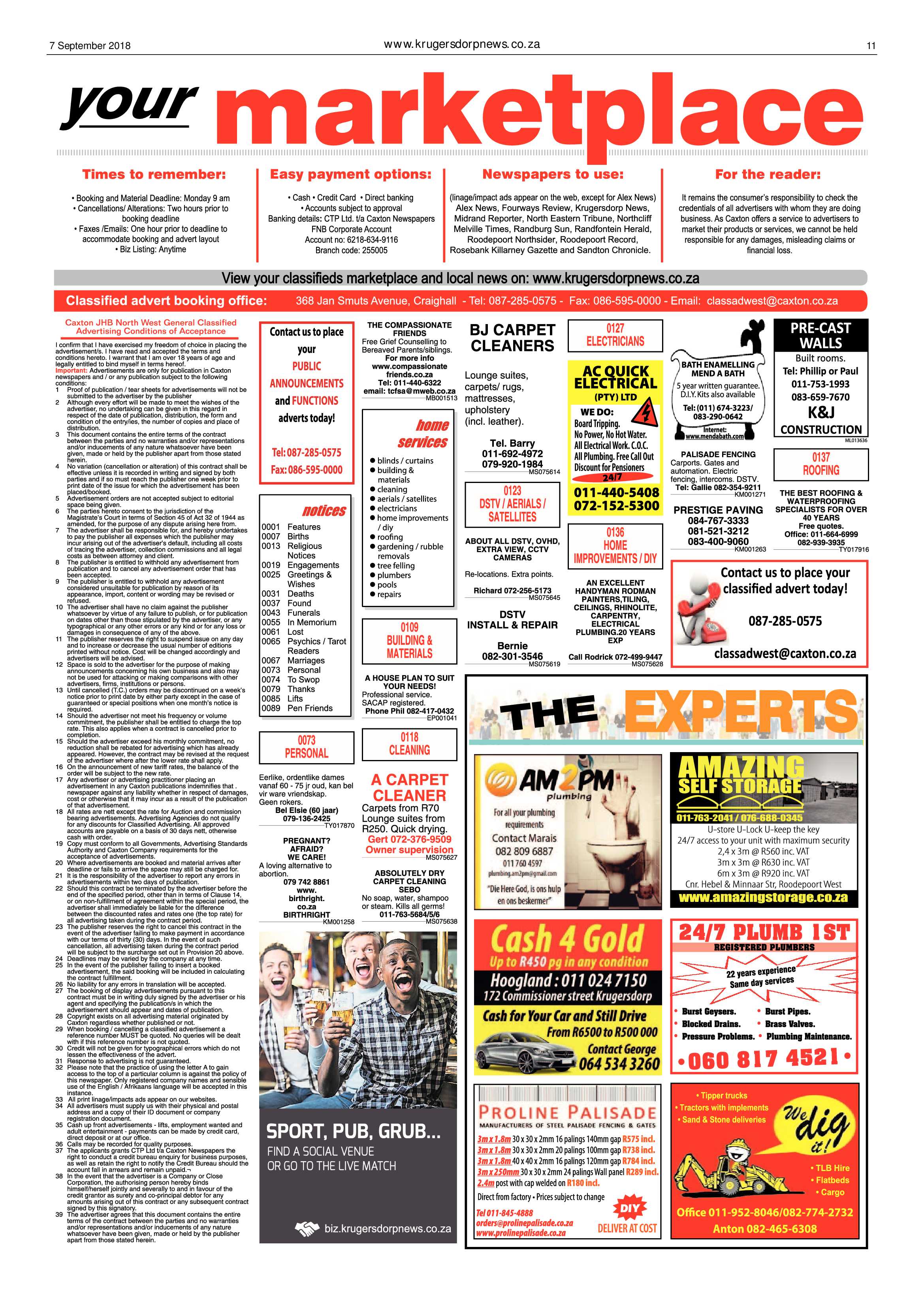 Krugersdorp News 7 September 2018 page 11