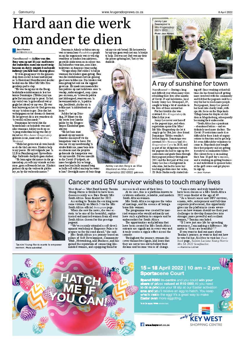 Krugersdorp News 8 April 2022 page 2