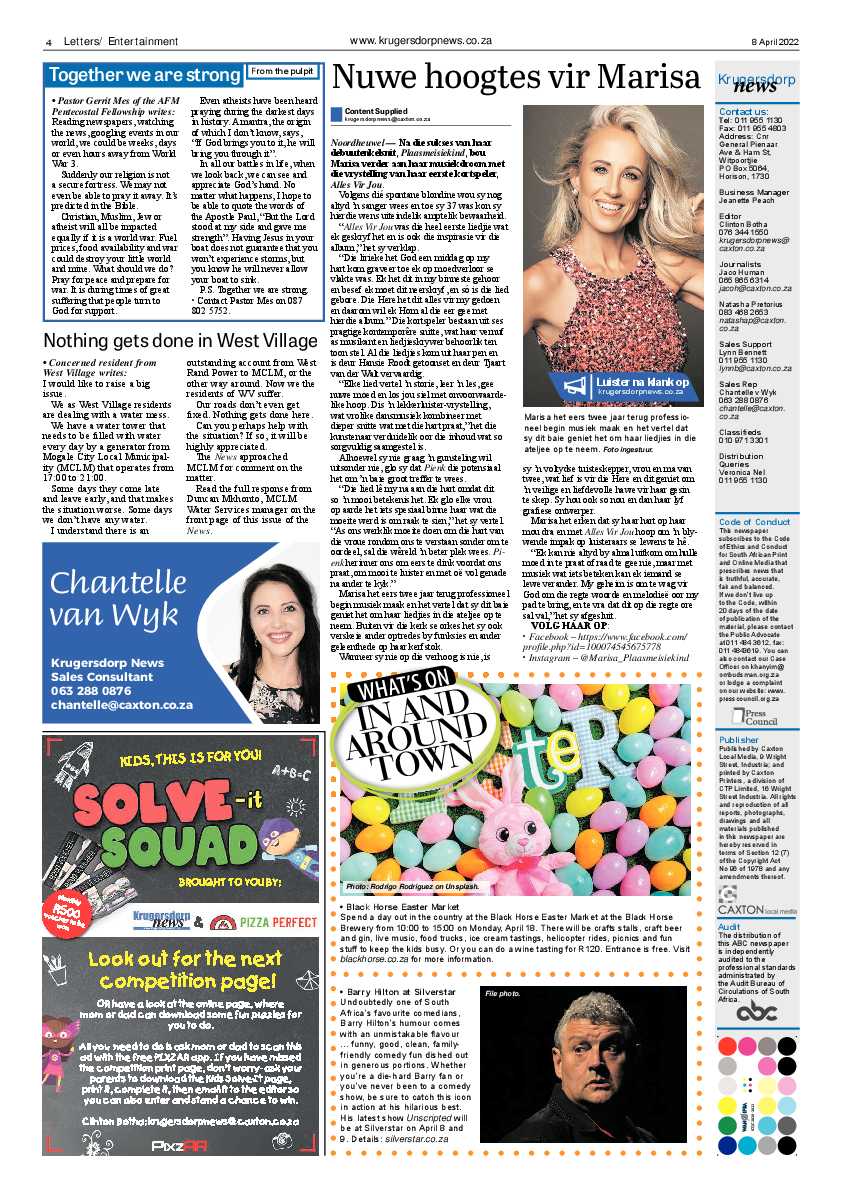 Krugersdorp News 8 April 2022 page 4