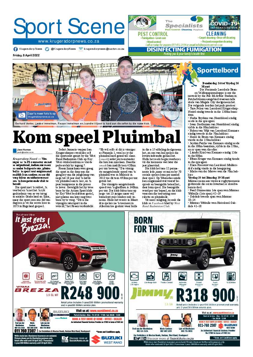 Krugersdorp News 8 April 2022 page 8