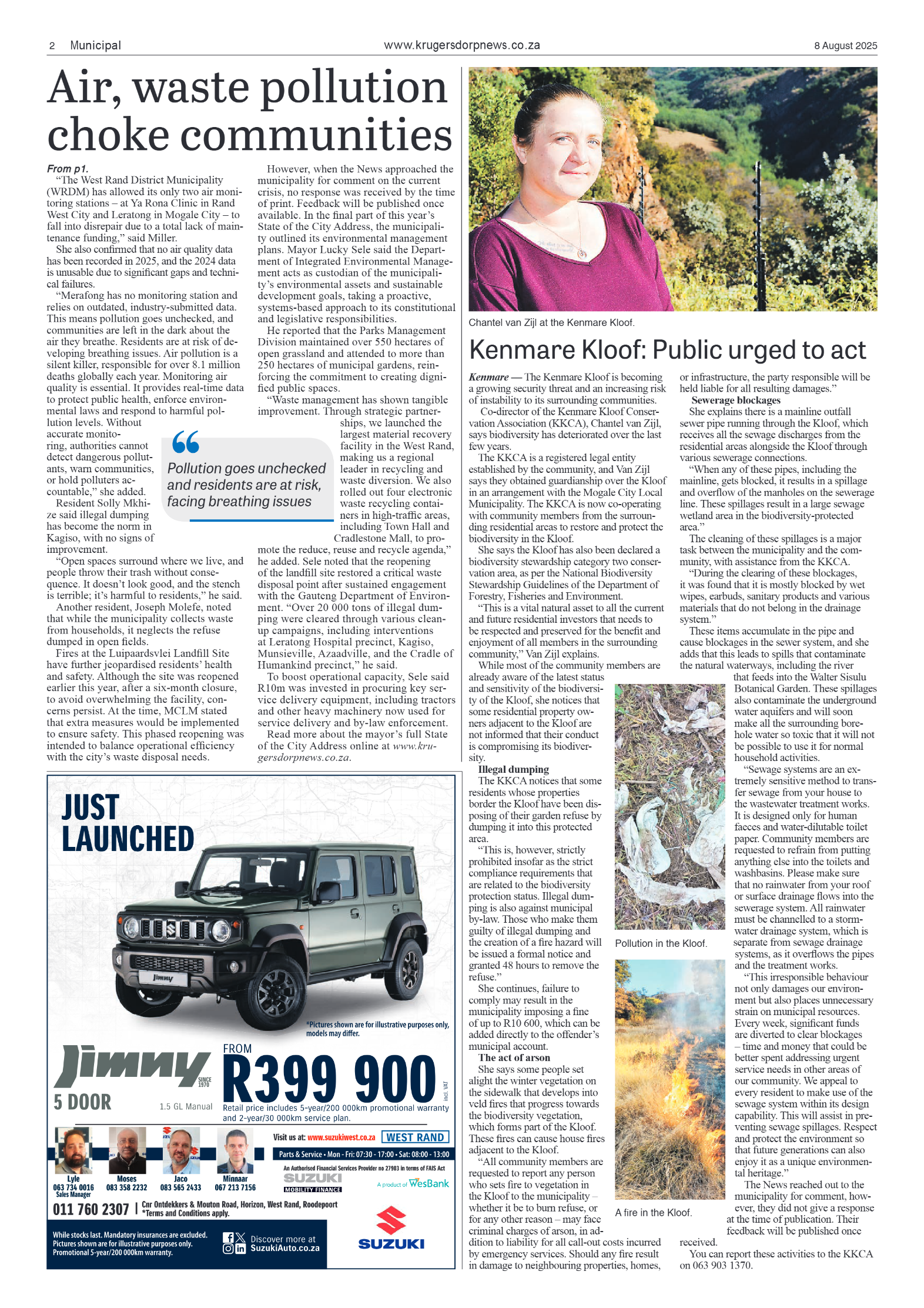 Krugersdorp News 8 August 2025 page 2