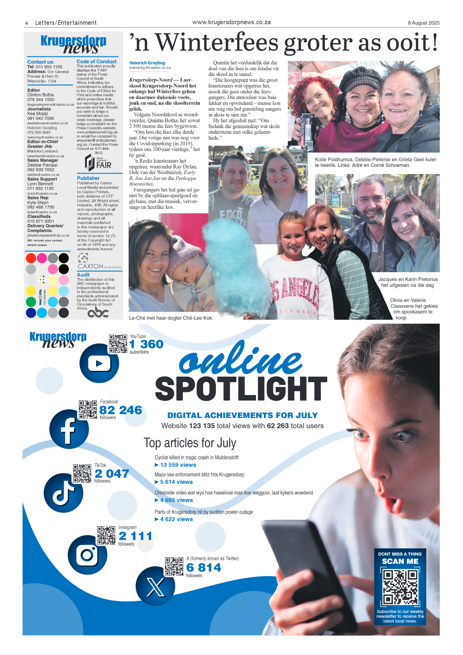 Krugersdorp News 8 August 2025 page 4