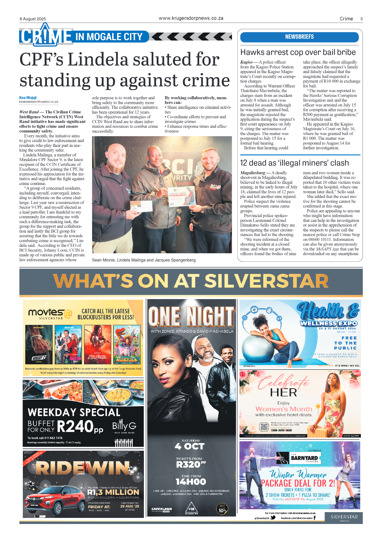 Krugersdorp News 8 August 2025 page 5