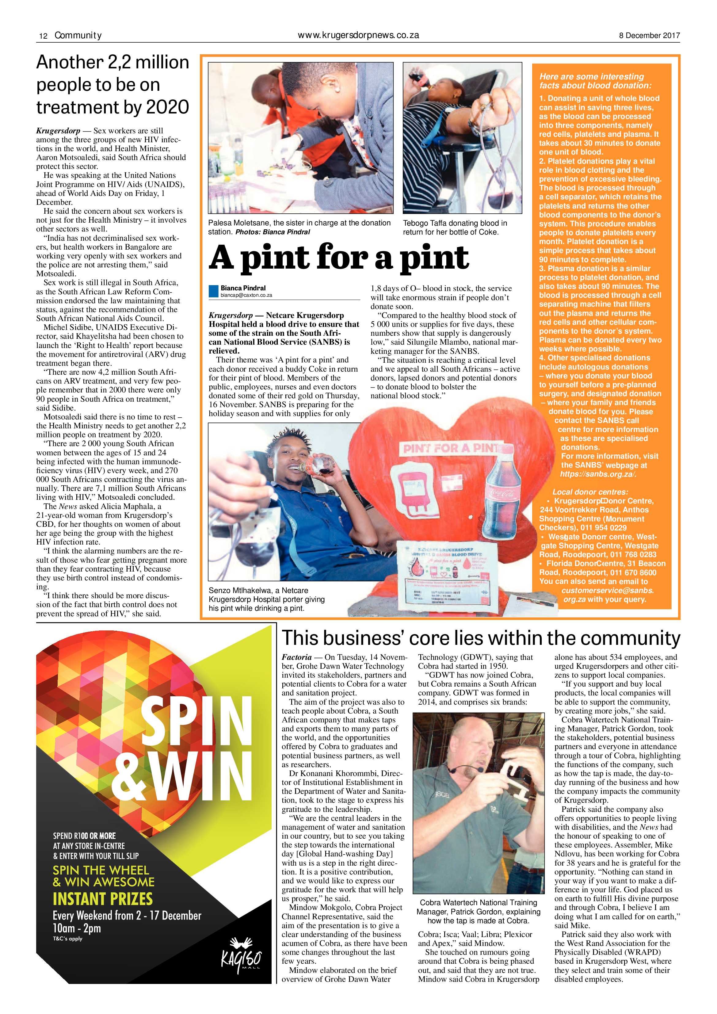 Krugersdorp News 8 December 2017 page 12