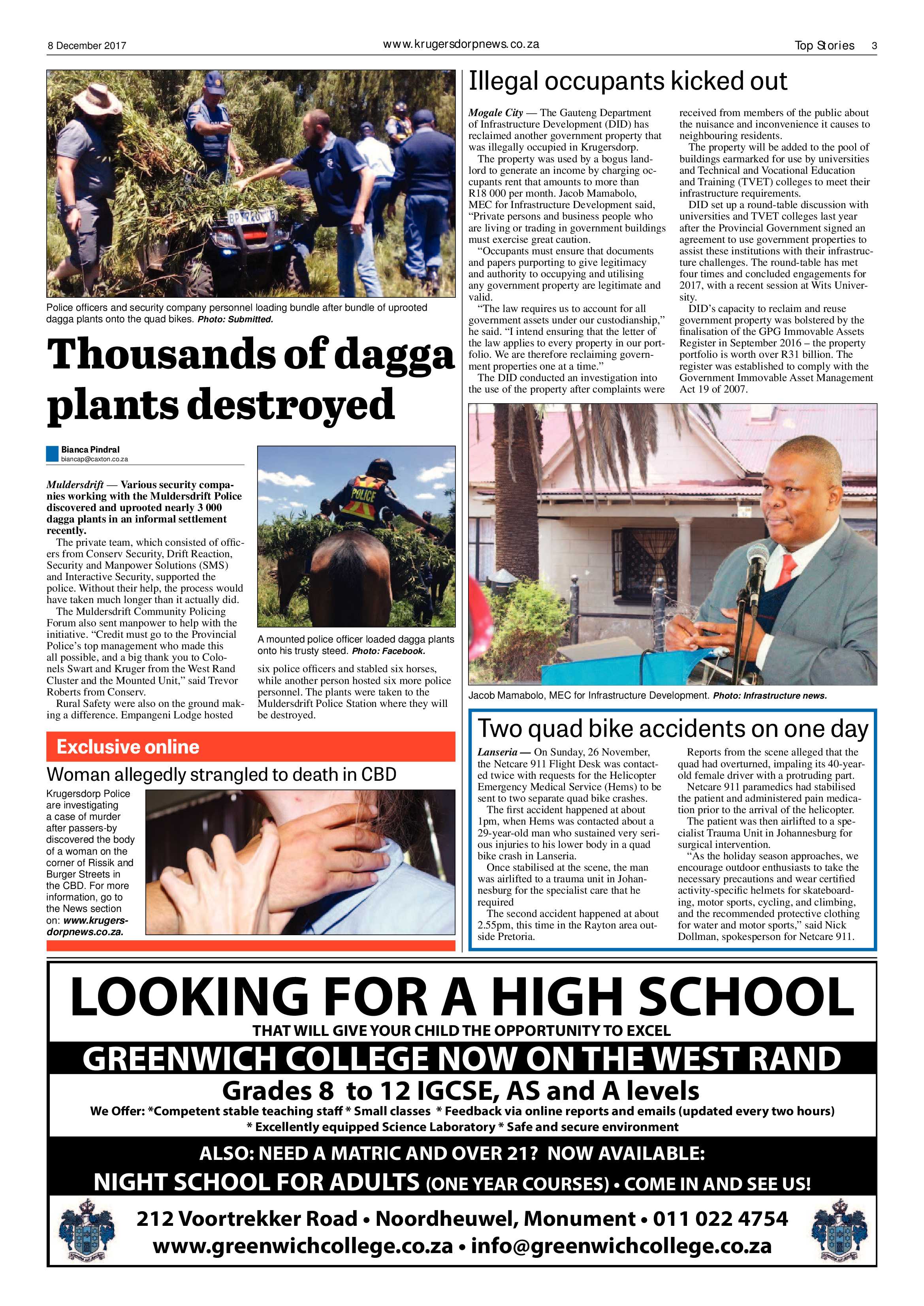 Krugersdorp News 8 December 2017 page 3