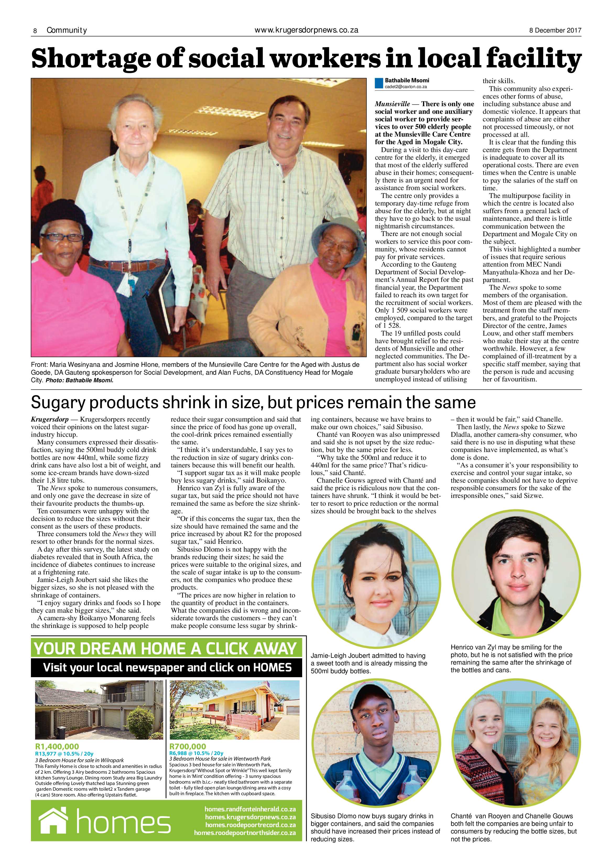 Krugersdorp News 8 December 2017 page 8
