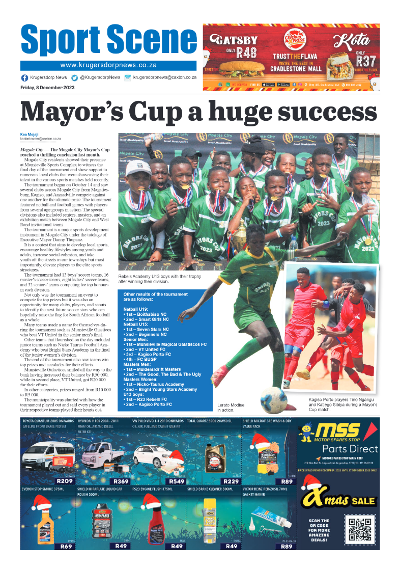 Krugersdorp News 8 December 2023 page 12