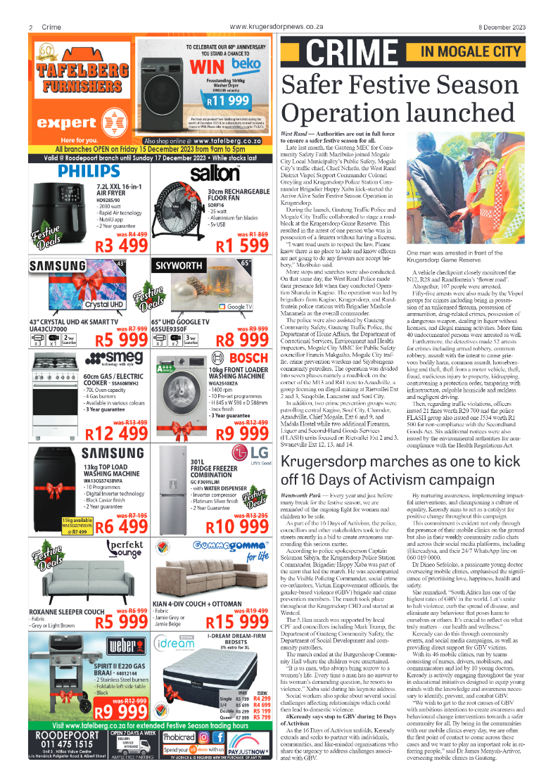 Krugersdorp News 8 December 2023 page 2