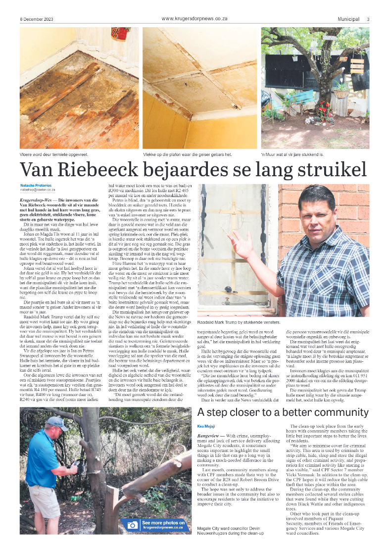 Krugersdorp News 8 December 2023 page 3
