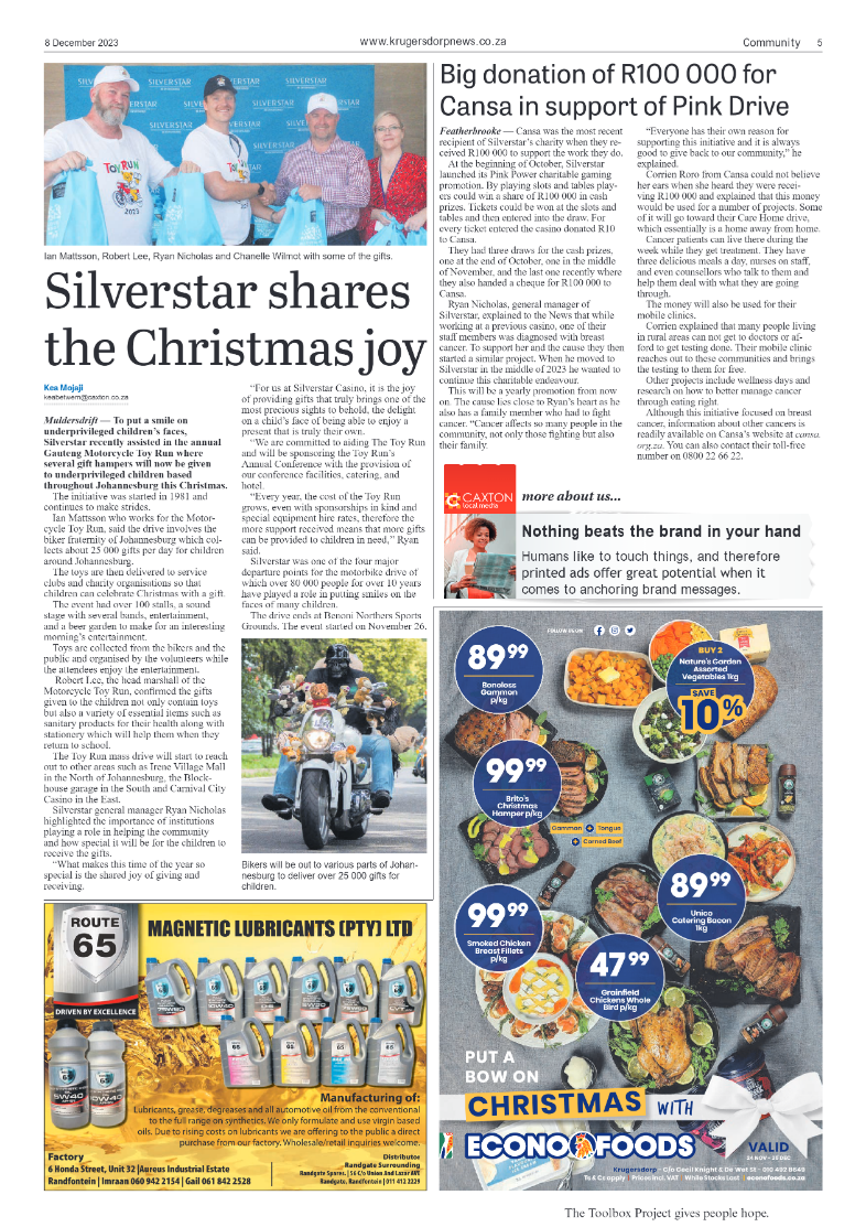 Krugersdorp News 8 December 2023 page 5