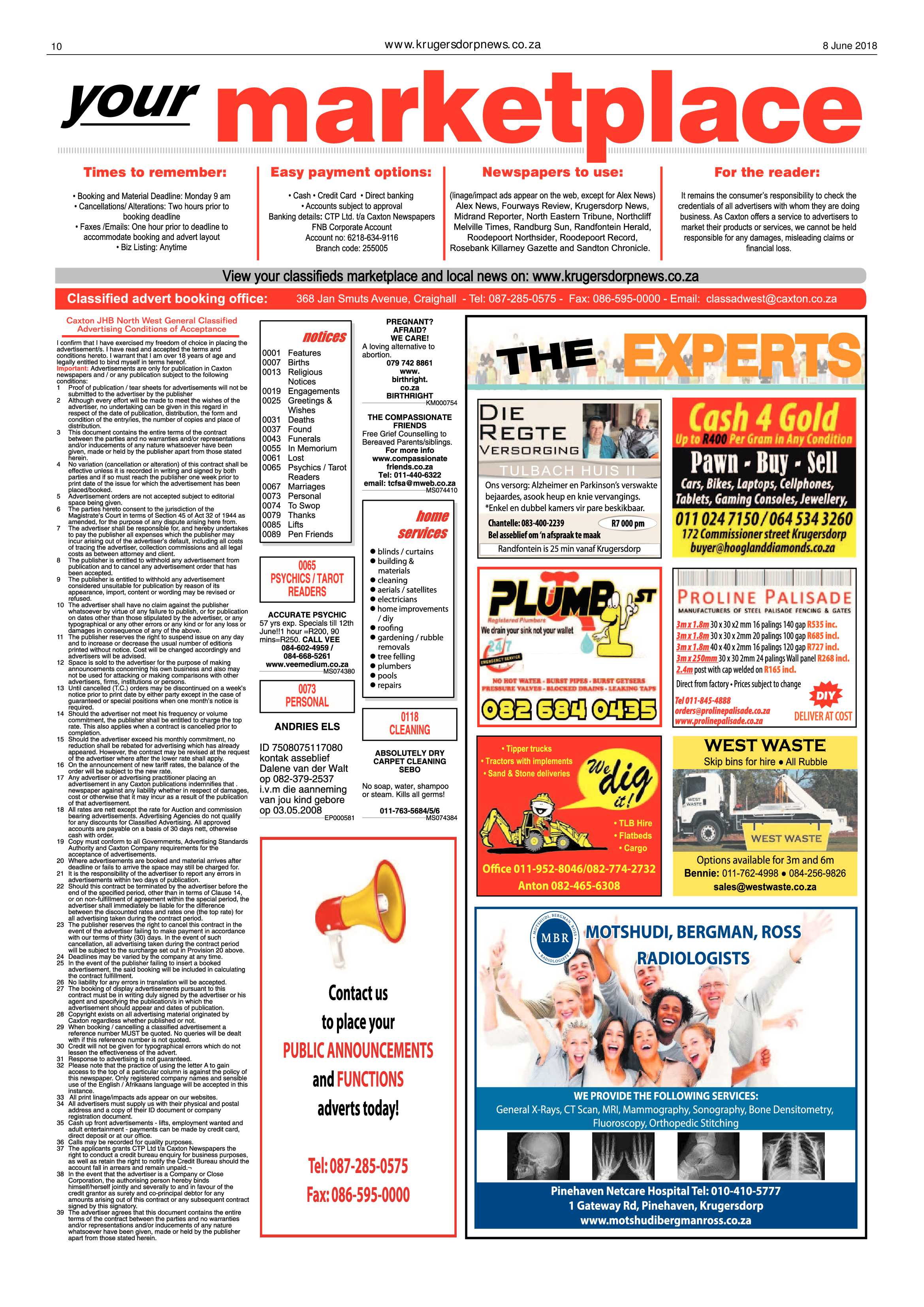 Krugersdorp News 8 June 2018 page 10