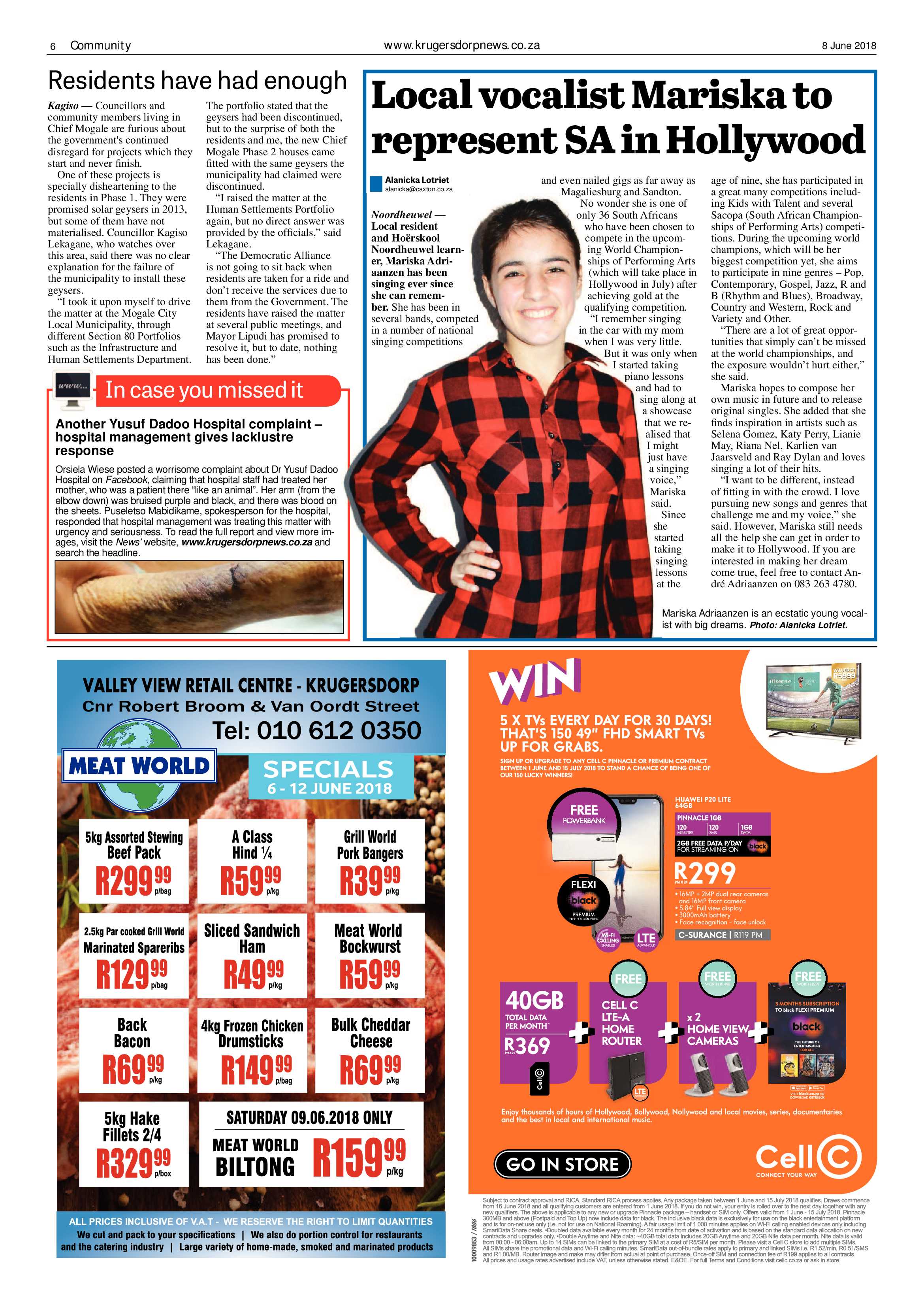 Krugersdorp News 8 June 2018 page 6