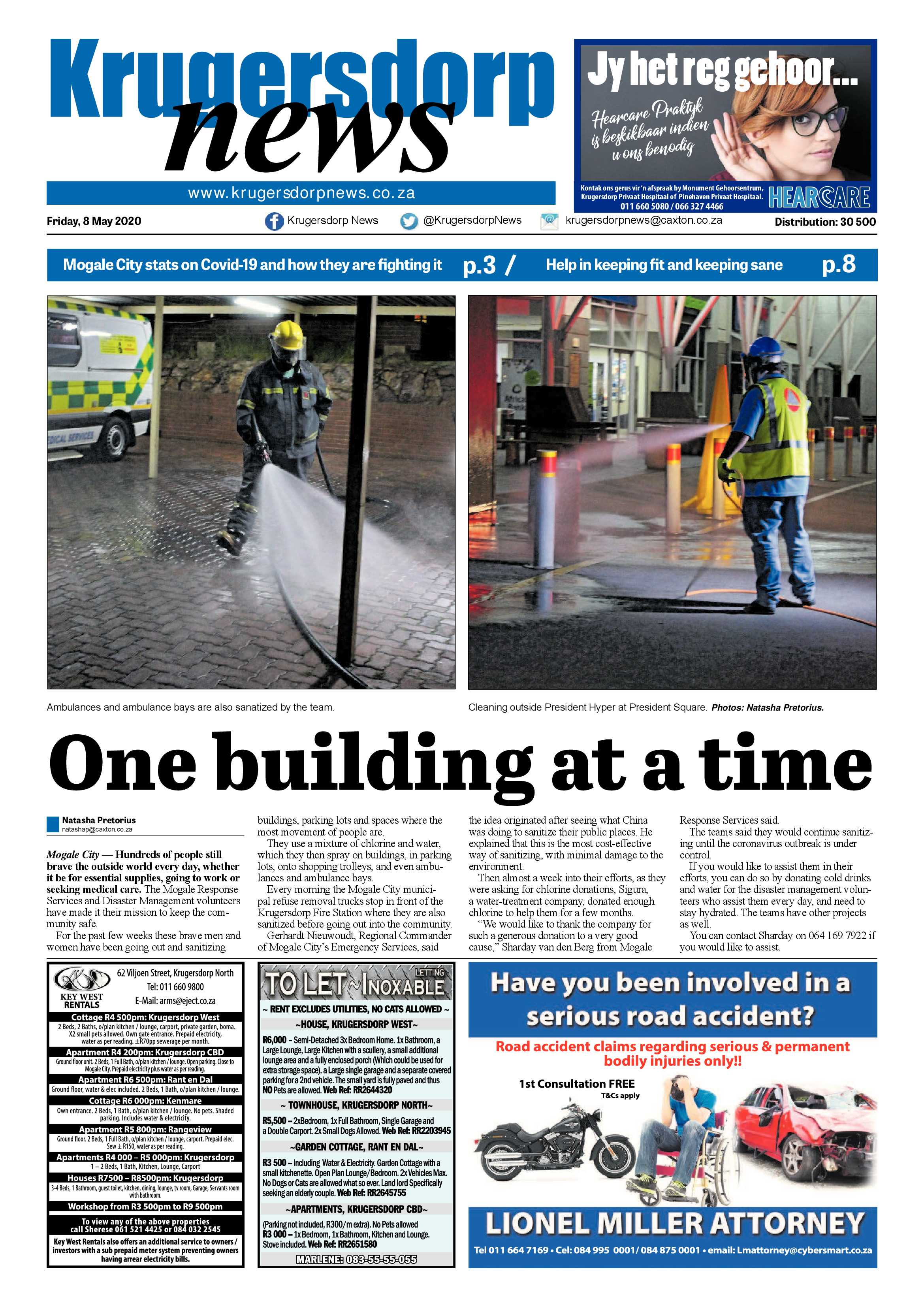 Krugersdorp News 8 May 2020 page 1