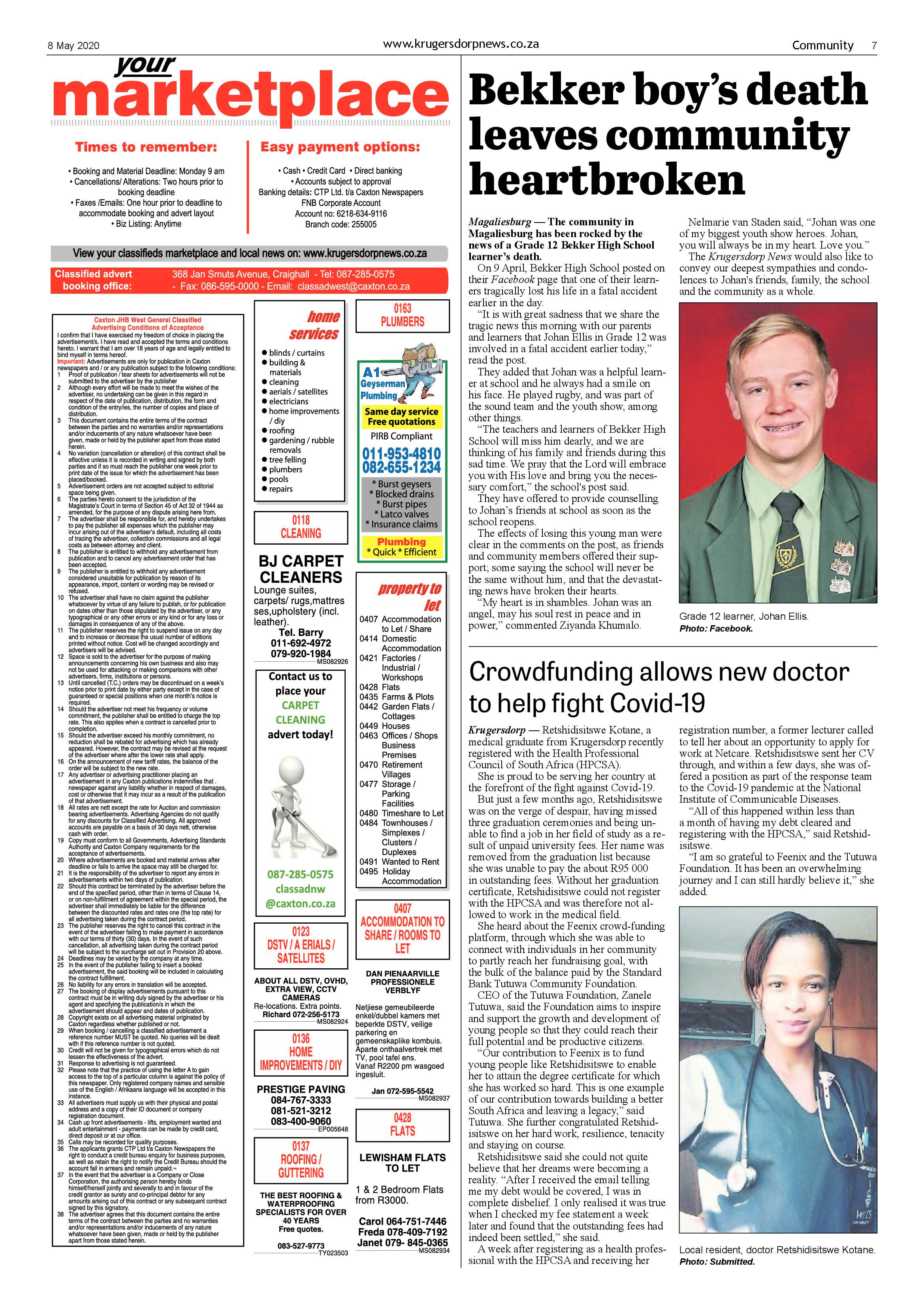 Krugersdorp News 8 May 2020 page 7