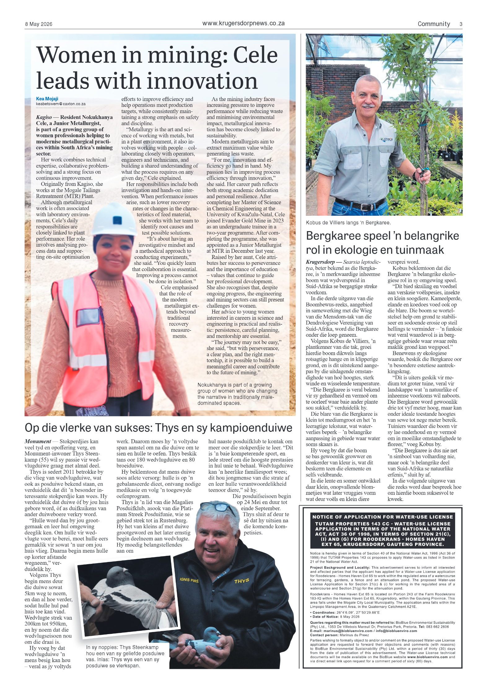 Krugersdorp News 8 May 2026 page 3
