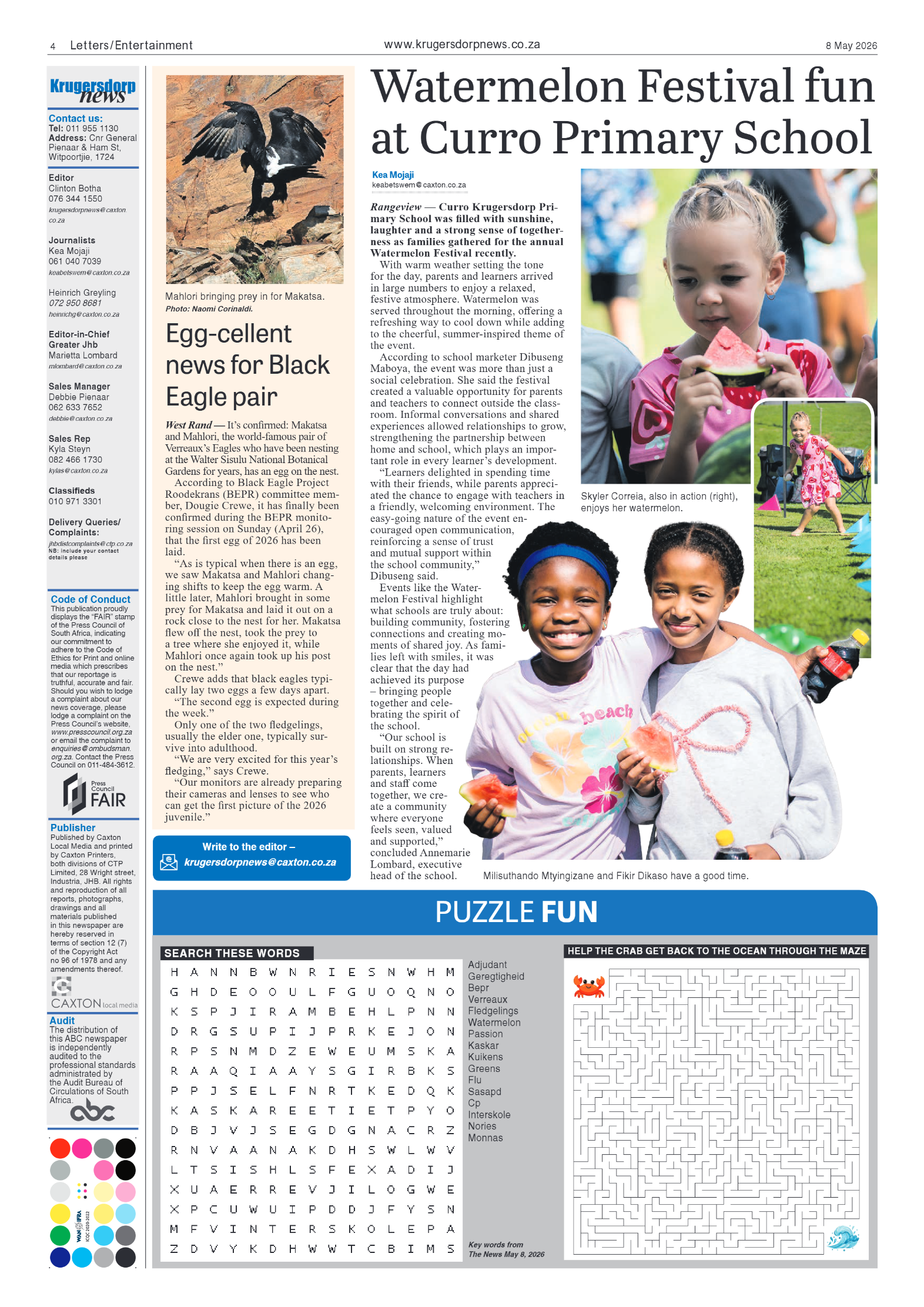 Krugersdorp News 8 May 2026 page 4