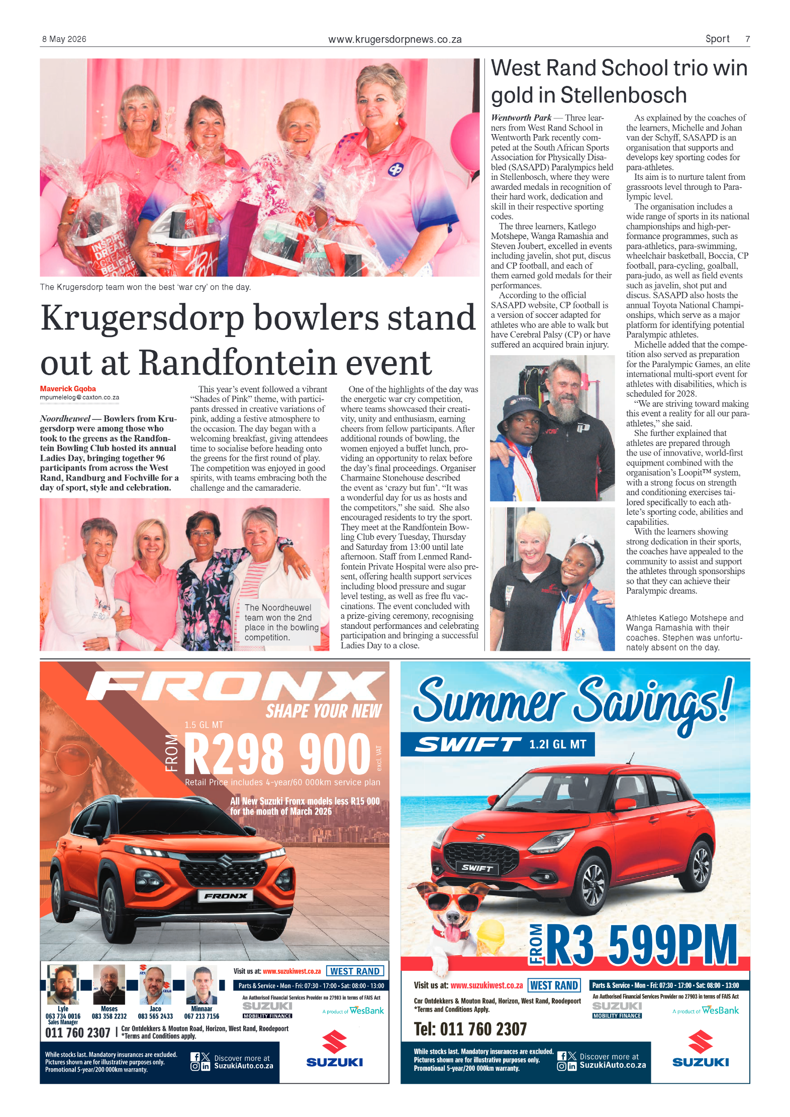 Krugersdorp News 8 May 2026 page 7
